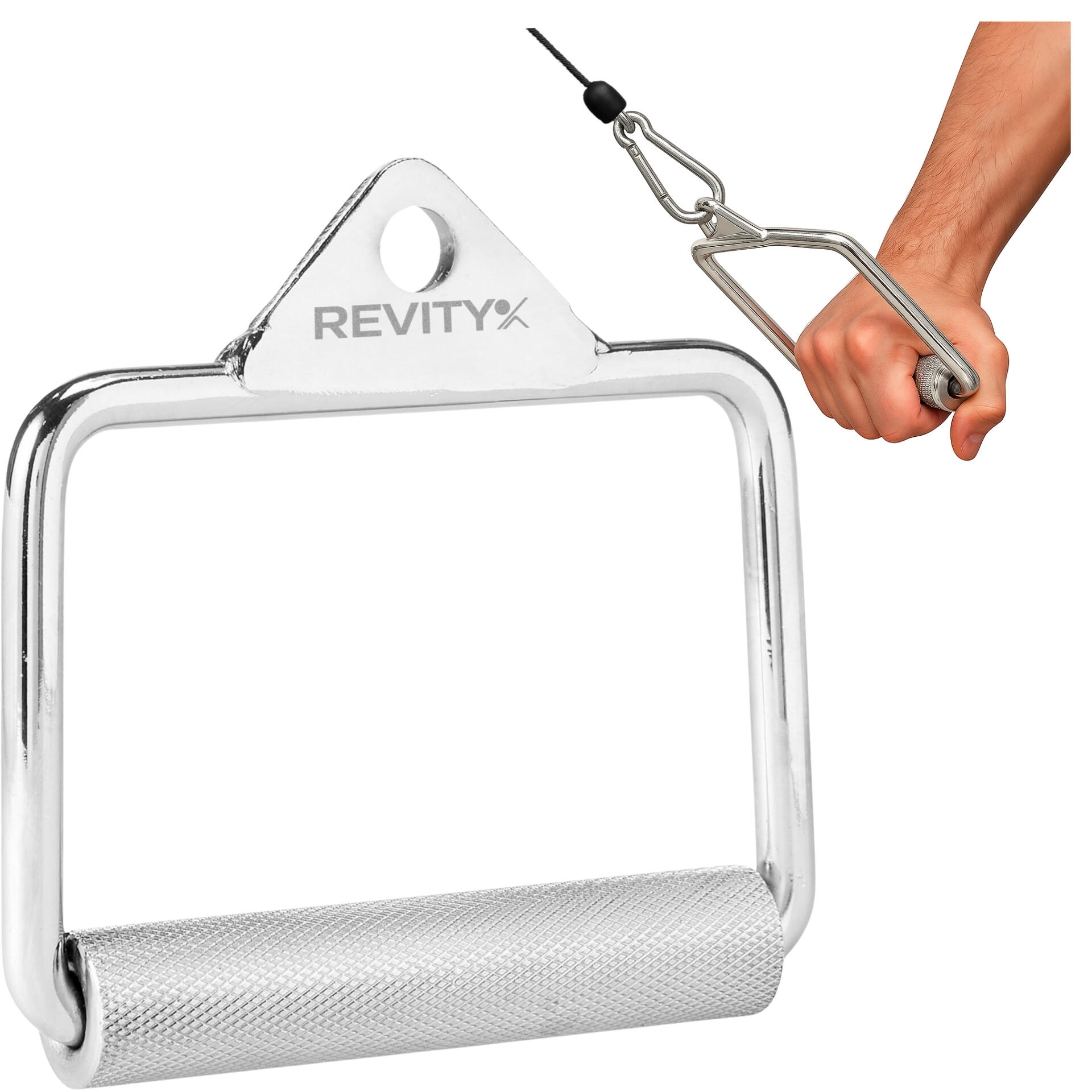 Uchwyt do wyciągu atlasu pojedynczy obrotowy Revity 14.5 x 15 cm