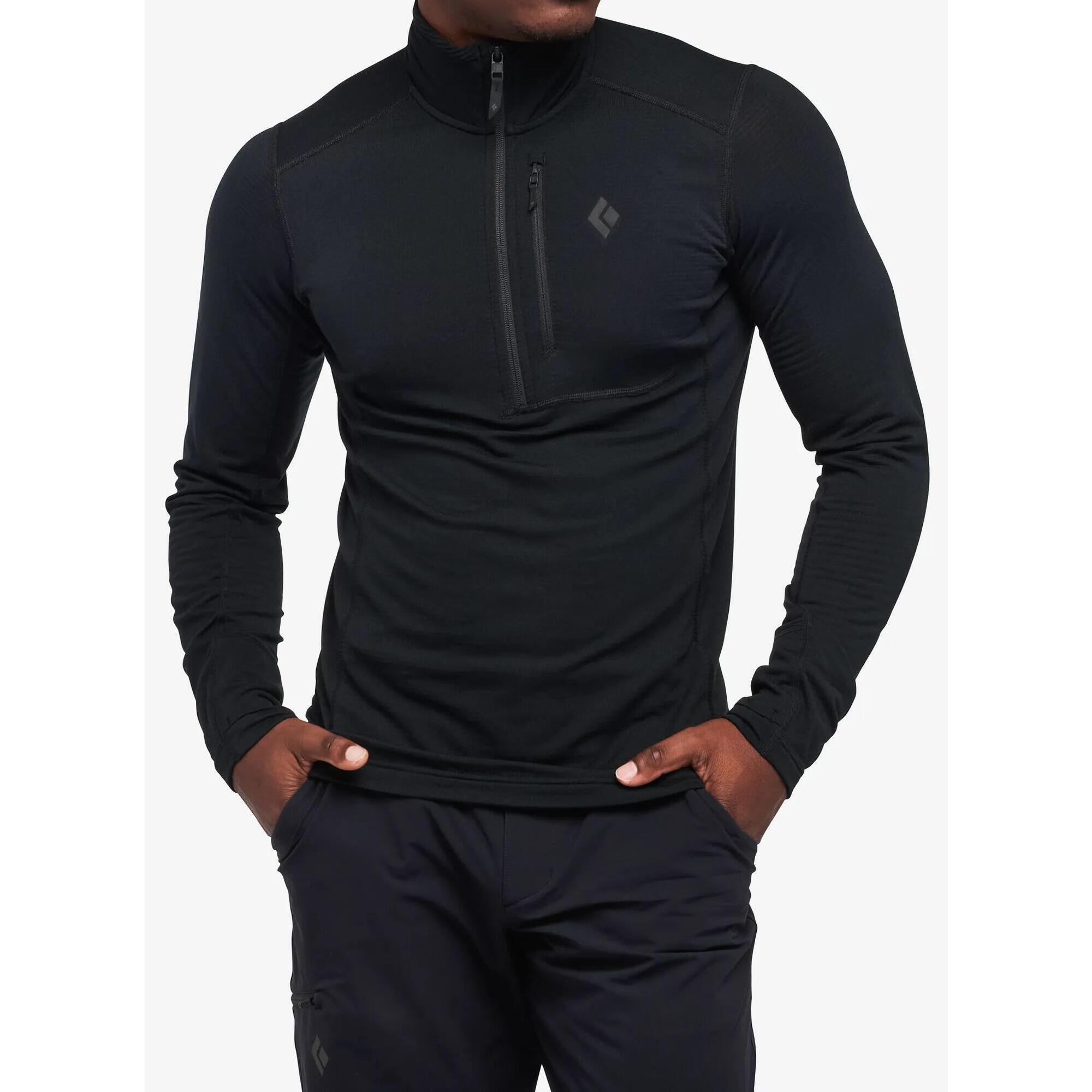 Bluza termoaktywna męska Black Diamond Coefficient LT Quarter Zip Pullover