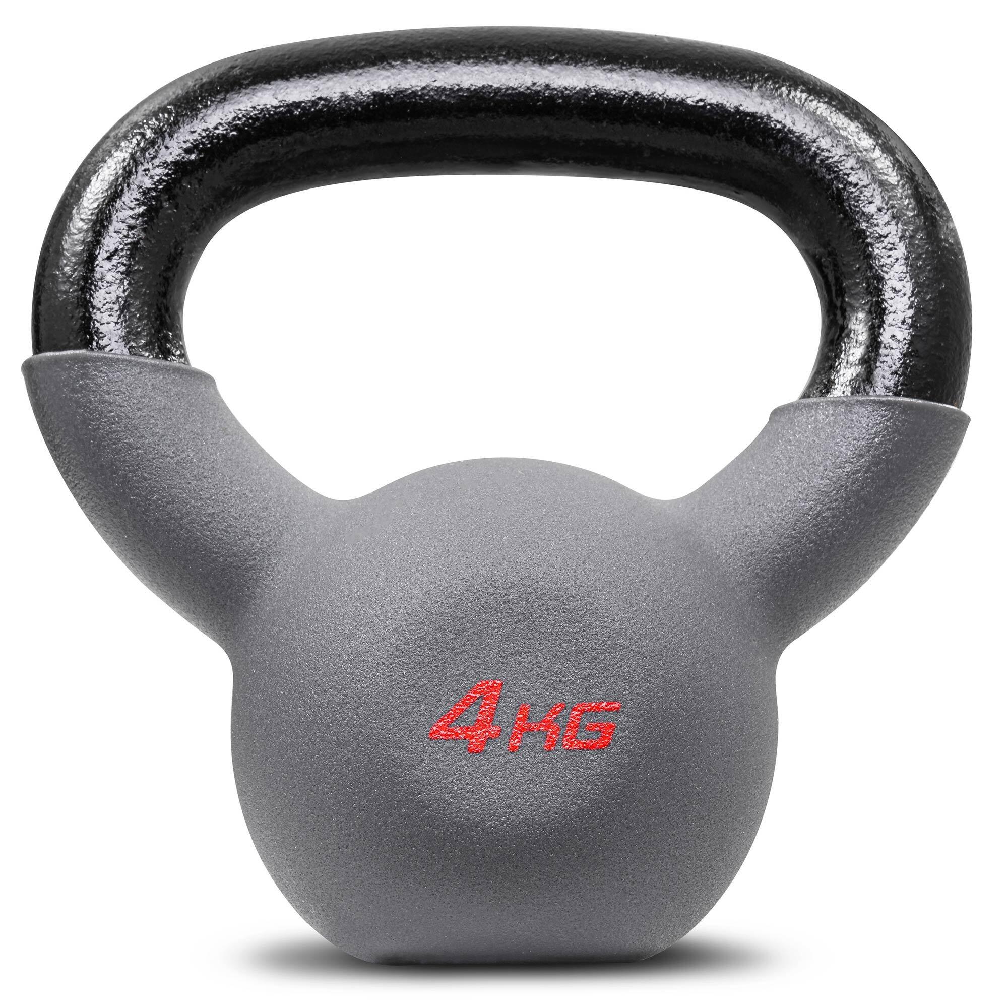 Kettlebell żeliwny do treningu siłowego Hop-Sport HS-I004KB 4kg