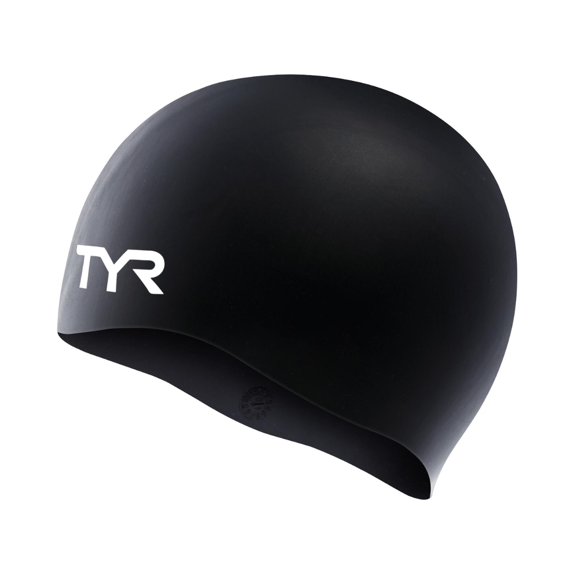 Gładki silikonowy czepek pływacki TYR dla dorosłych Wrinkle-Free
