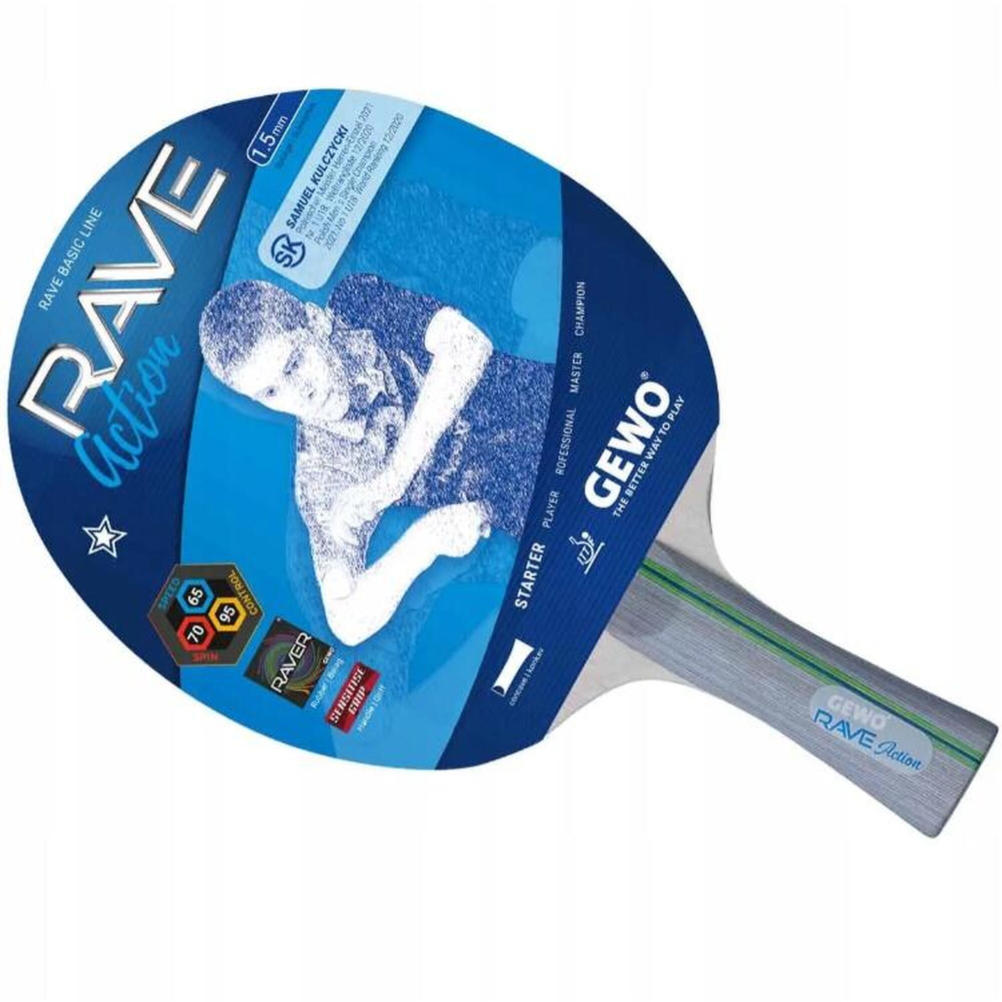 Paletka Do Ping Ponga Rakietka Do Tenisa Stołowego Gewo Rave Action
