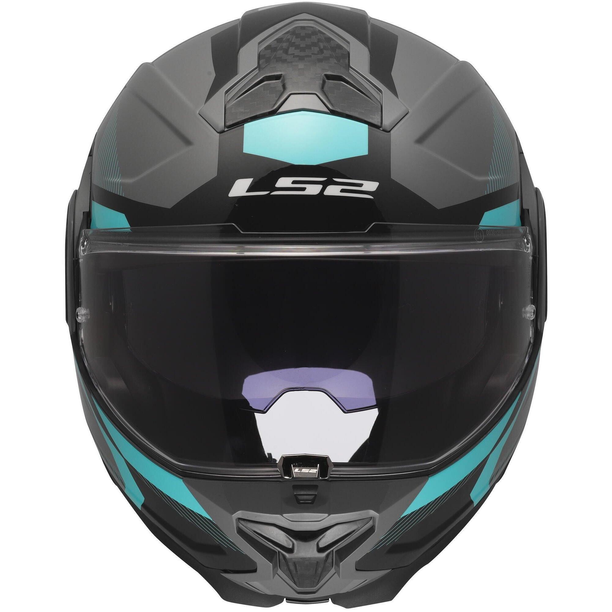 LS2 FF910 Advant II Triple kask szczękowy XXL szary/niebieski/czerwony