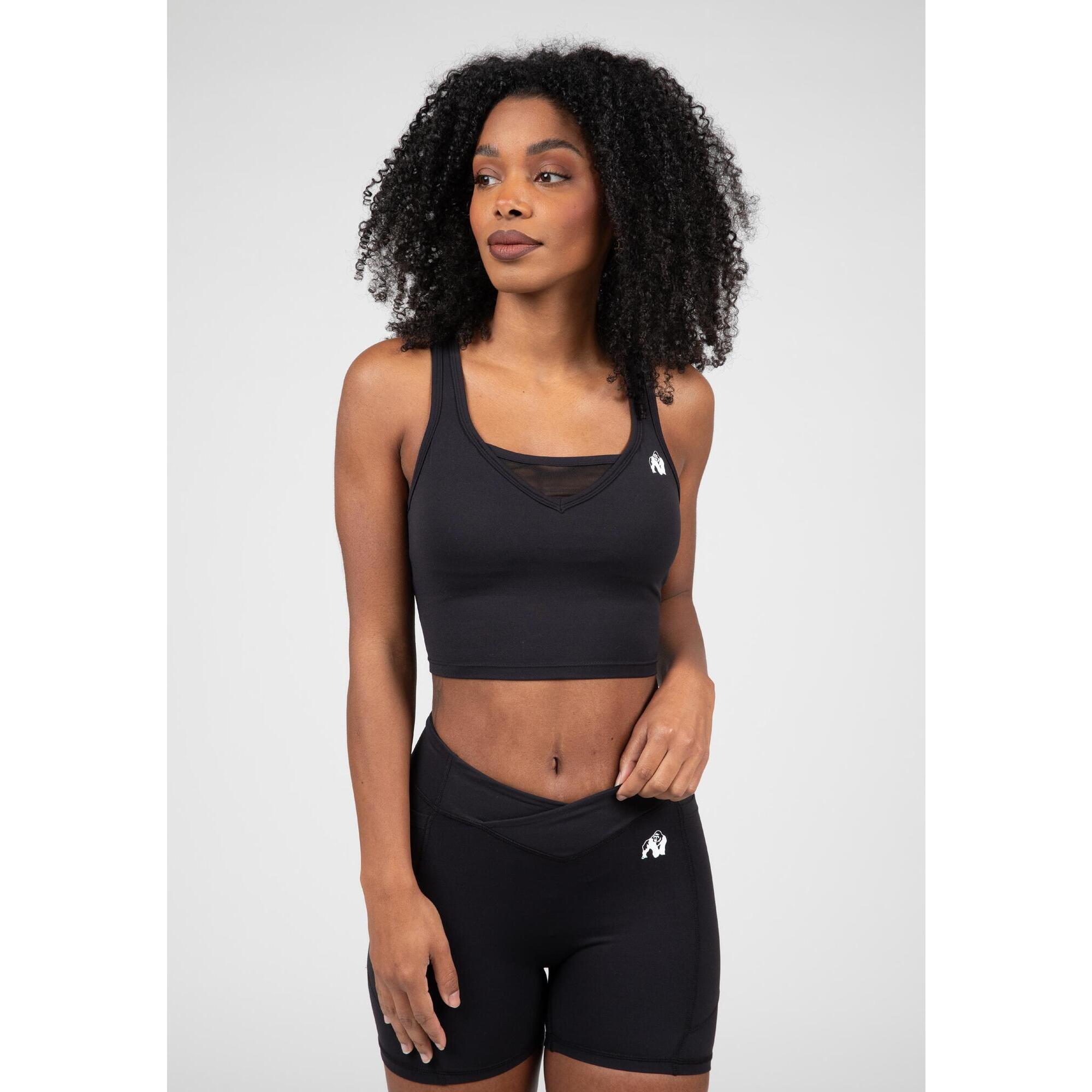 Willow Top bez rękawów - Czarny