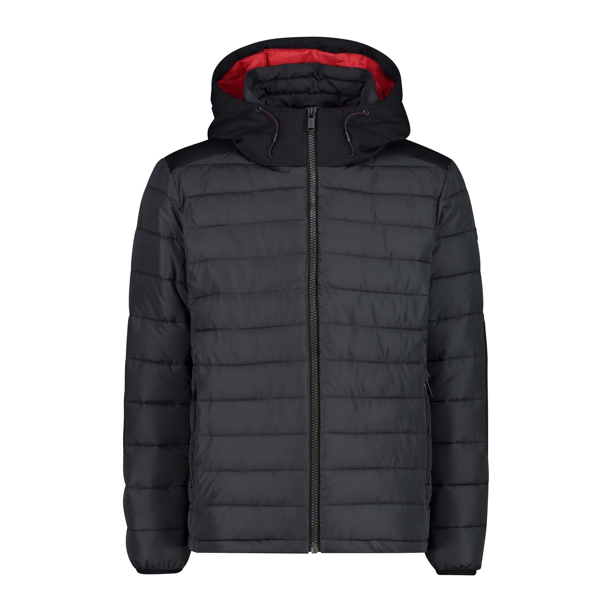 Kurtka Męska Zimowa 32K3187 OCIEPLANA Szara