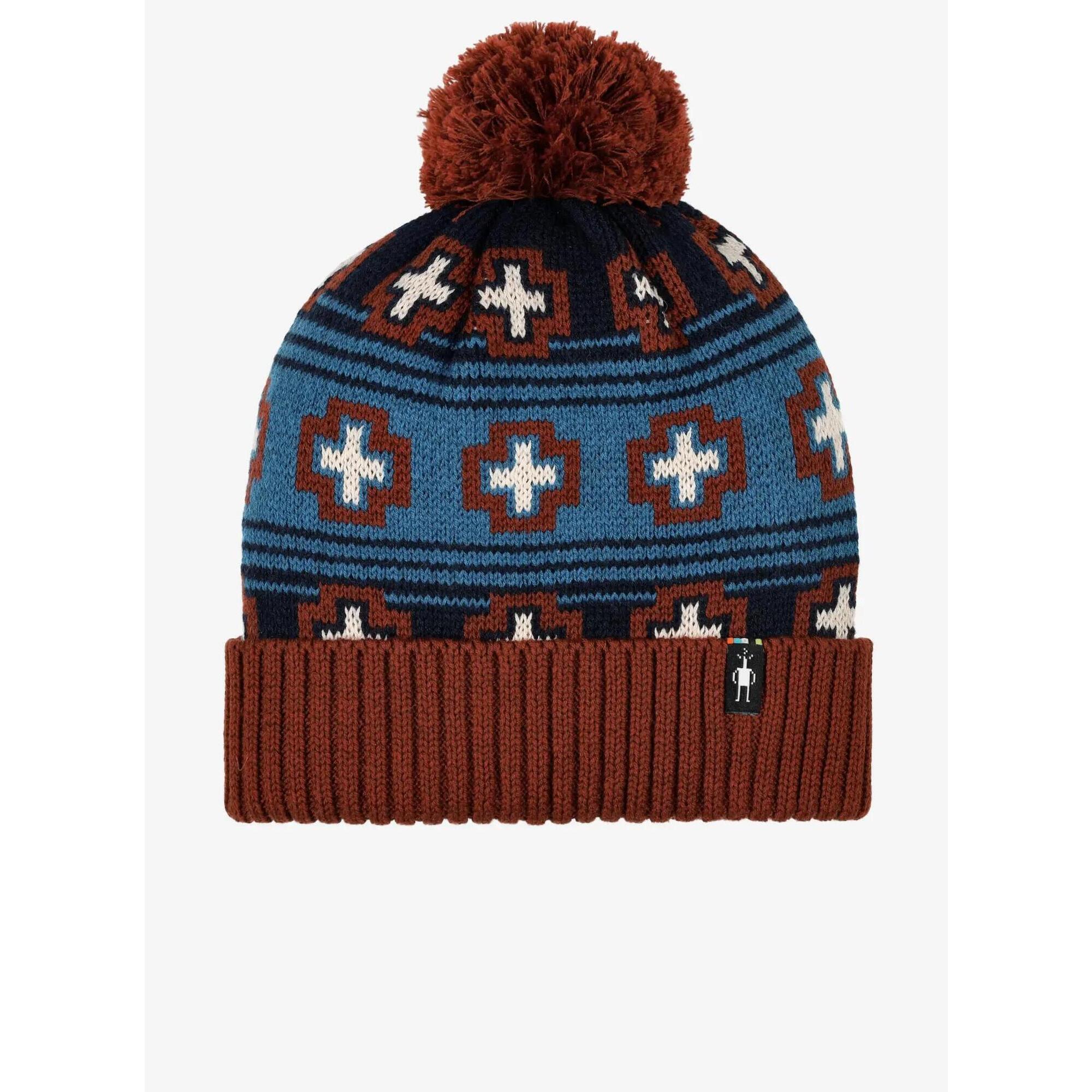 Czapka zimowa Smartwool Fleece Lined Paths Beanie - deep navy paths crossed