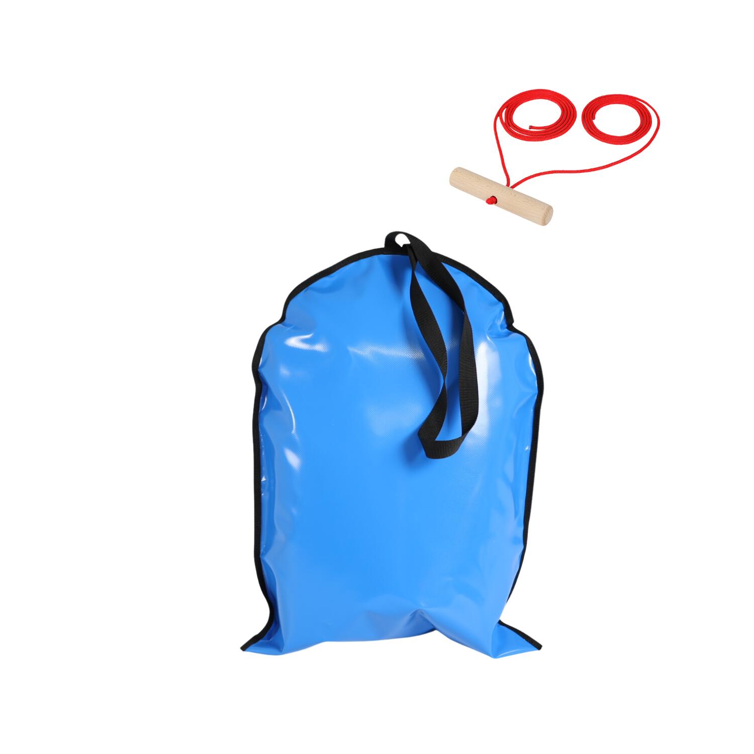 Zestaw ślizgacz śnieżny niebieski AD312 + AD299 uchwyt do sanek 3,0m DUO HOLL