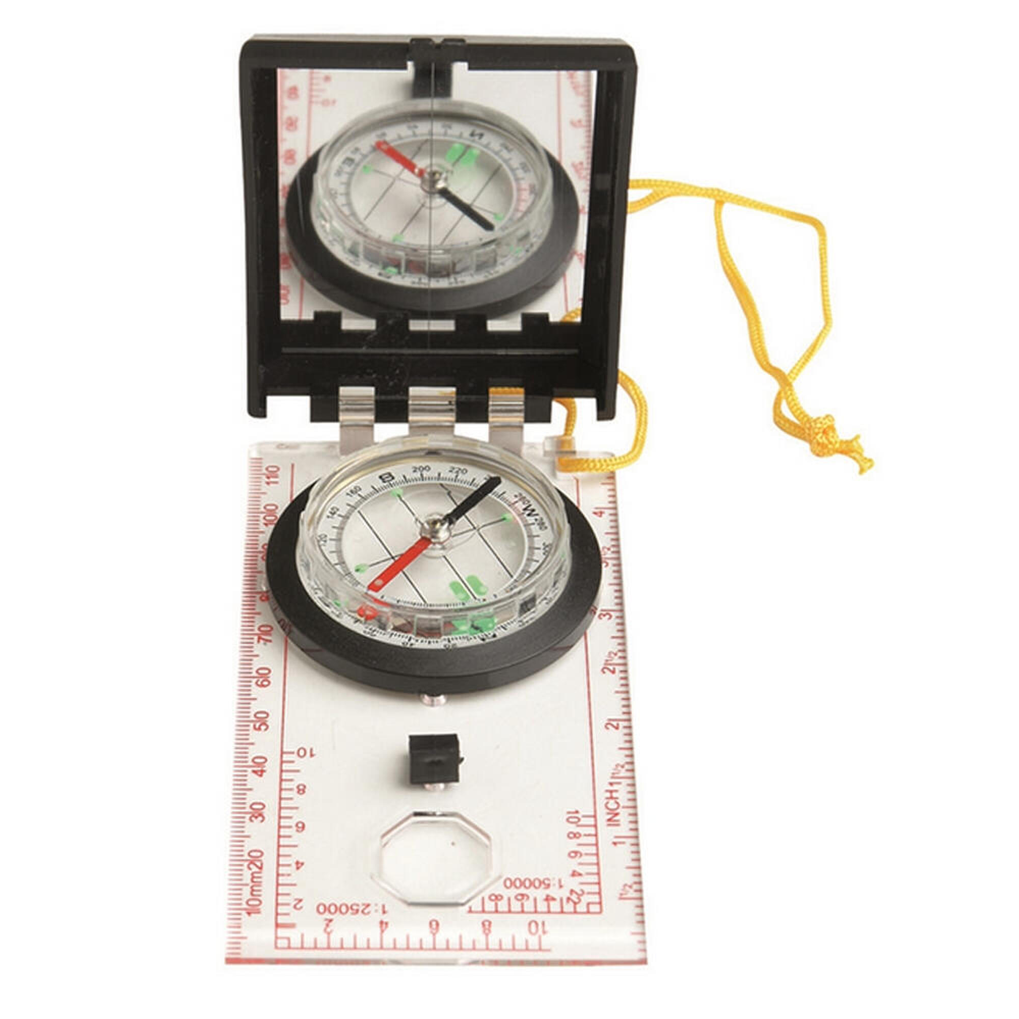 Kompas turystyczny mapowy z lusterkiem