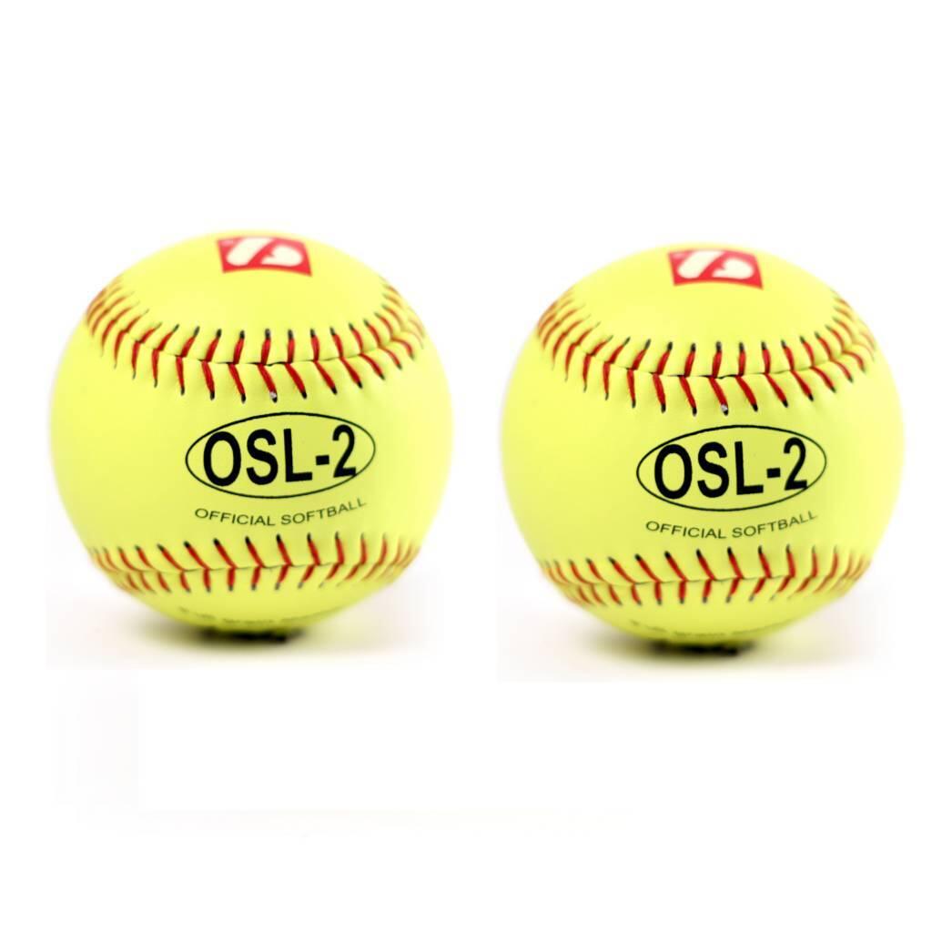 piłka do softballu 12'' żółta 2 sztuki OSL-2