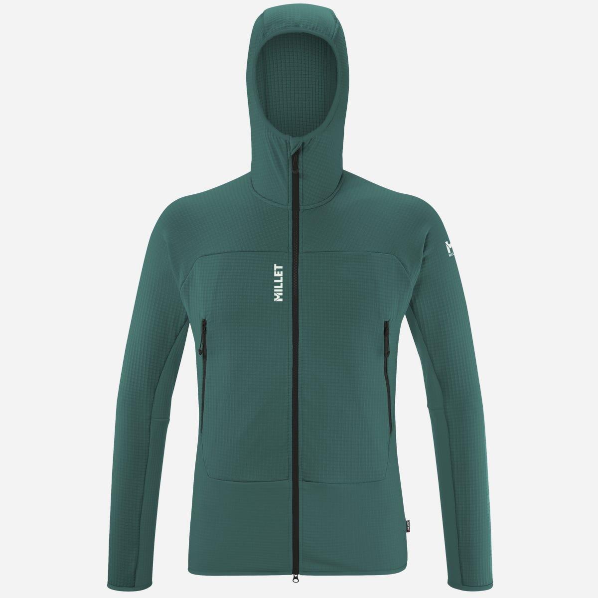 Bluza turystyczna męska Millet Fusion Grid Hoodie active fit POLARTEC Powergrid