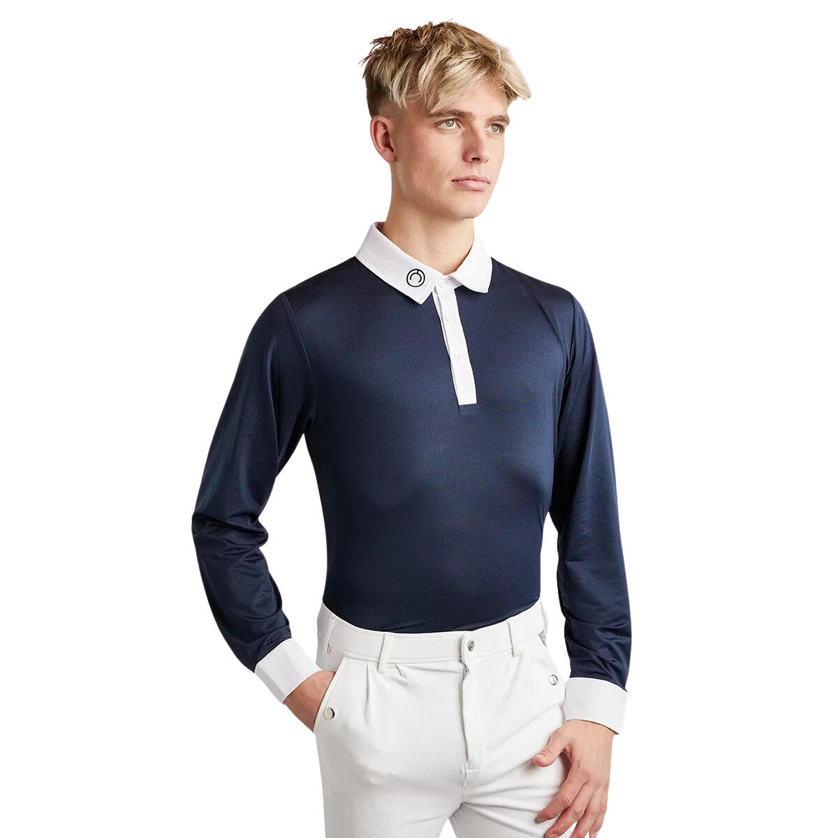 Jeździecka koszulka polo z długim rękawem Montar Will