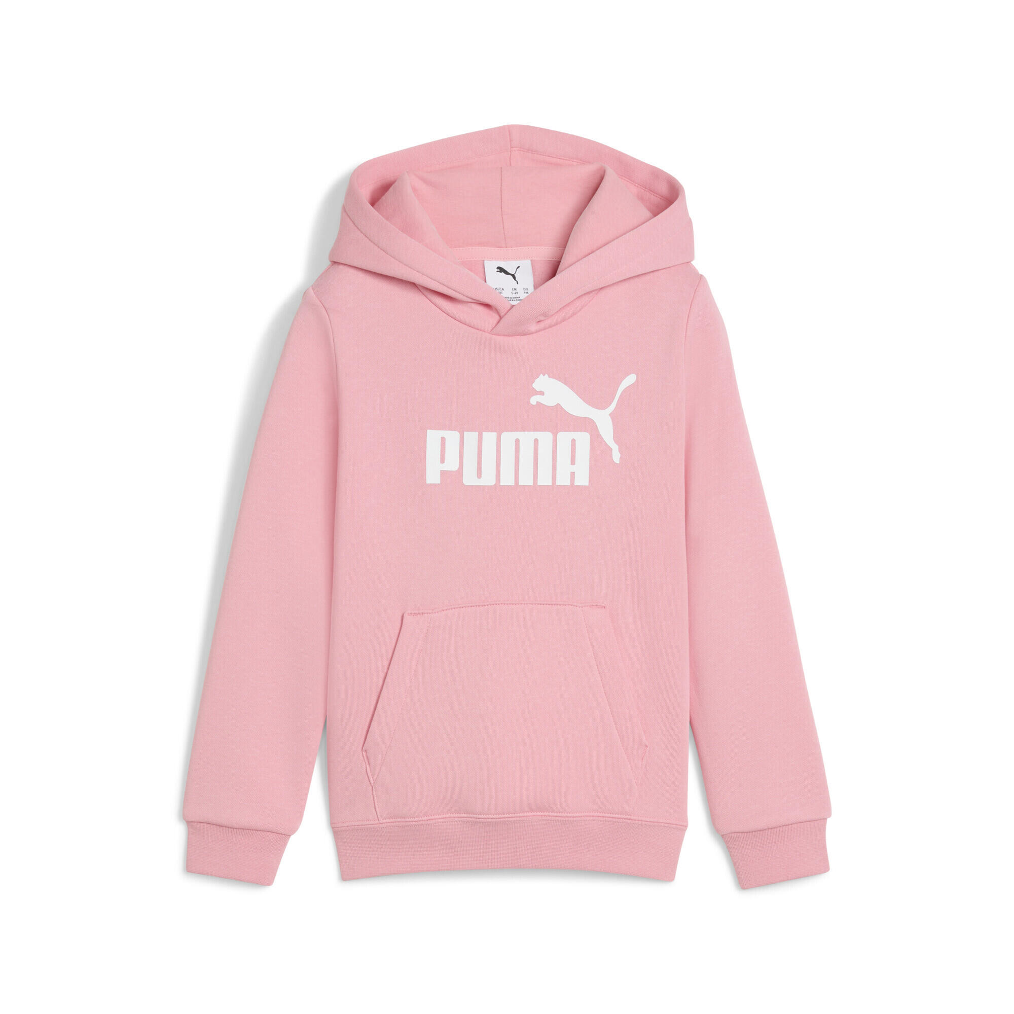 Dziecięca polarowa bluza z kapturem ESS z logo No. 1 PUMA Pinkscape Pink