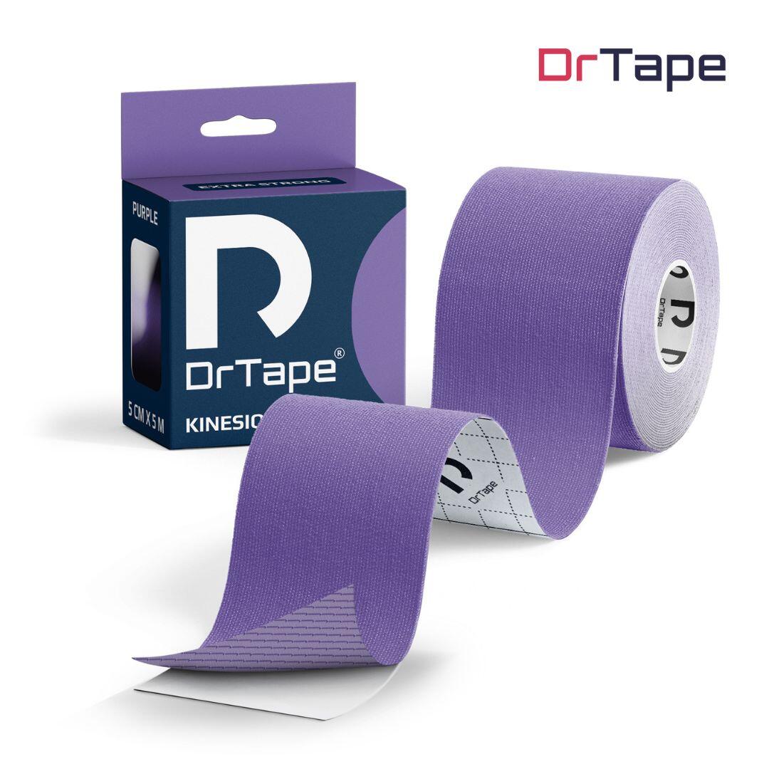 Taśma kinezjologiczna do tejpingu wodoodporna mocna 5 cm x 5 m DrTape