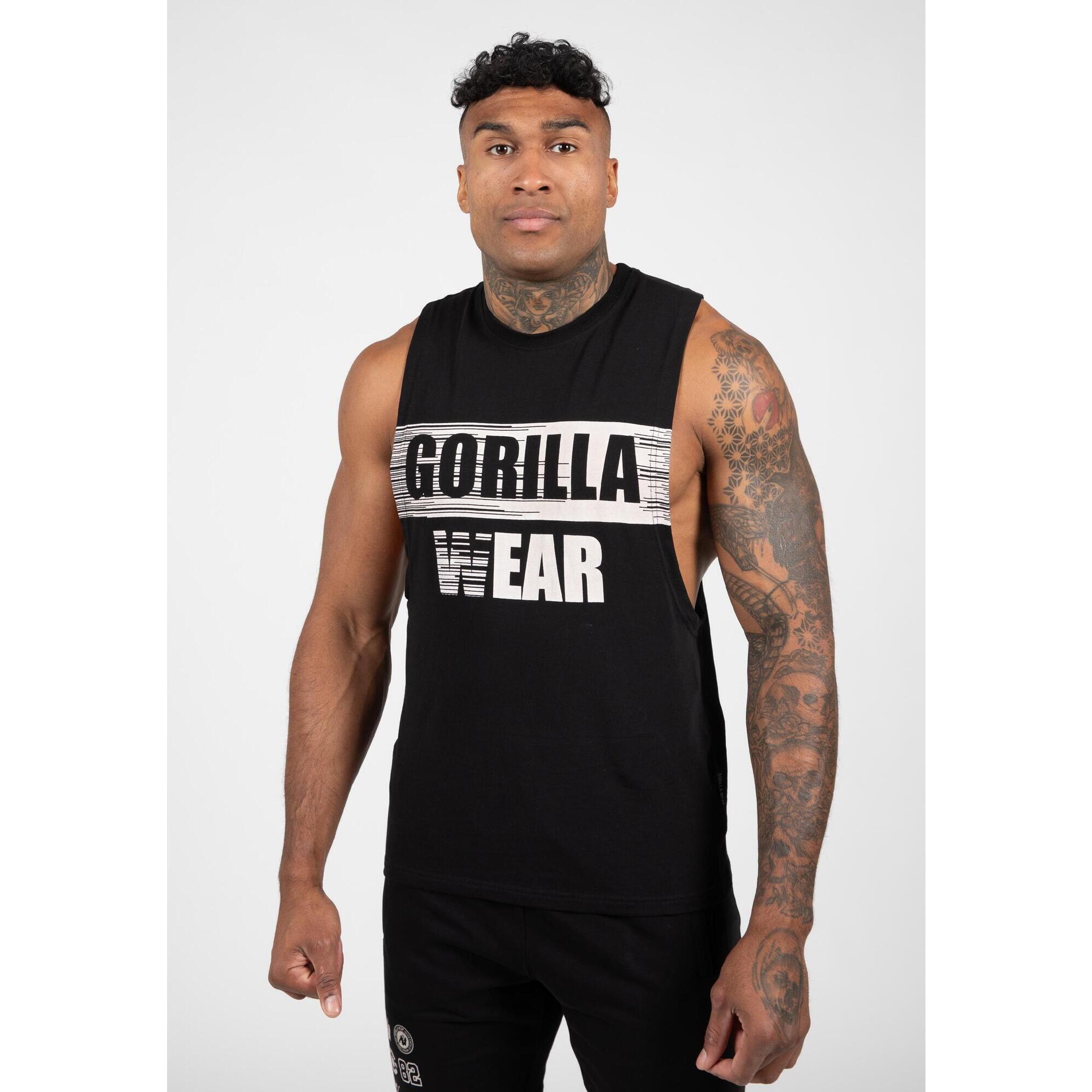 Lopez Opuszczany pachwinowy otwórTop bez rękawów - Czarny