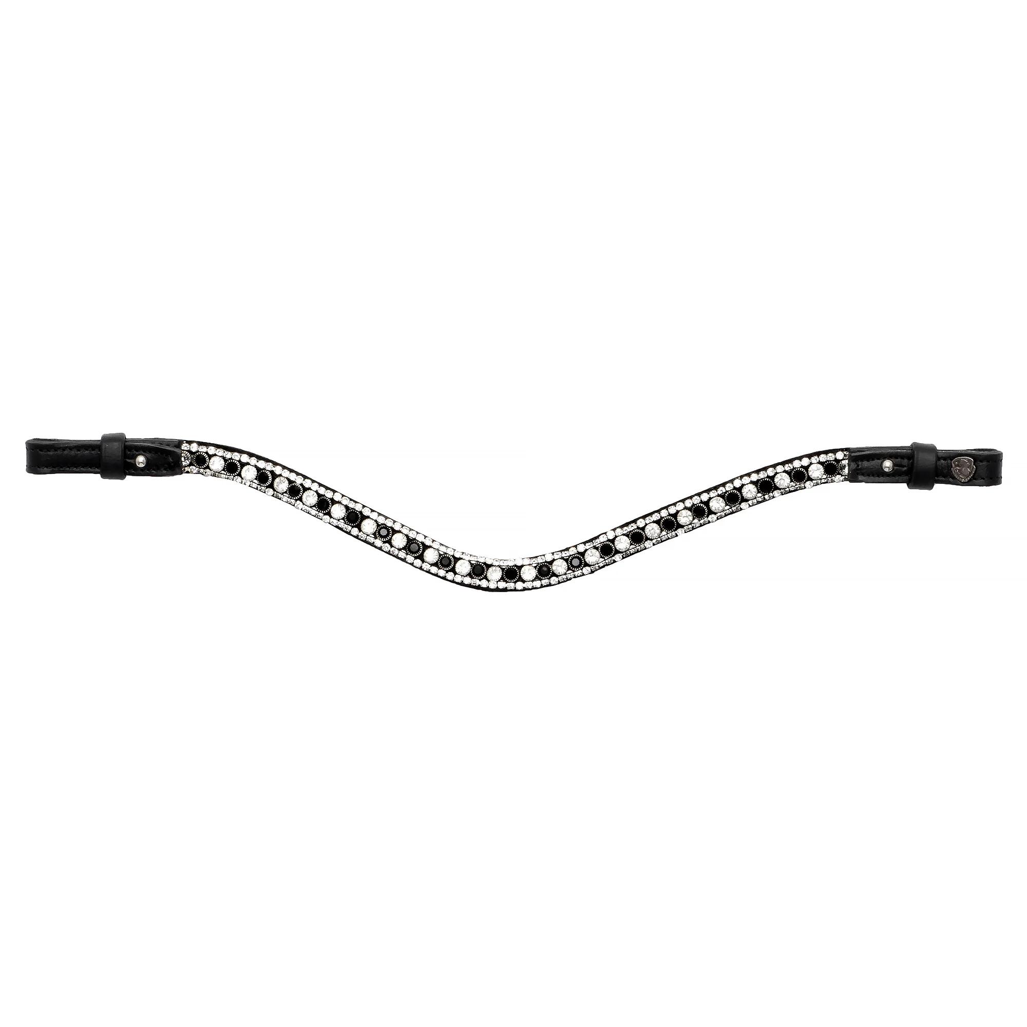 Naczółek do ogłowia dla konia EQUESTRIAN QUEEN Hebe skórzany