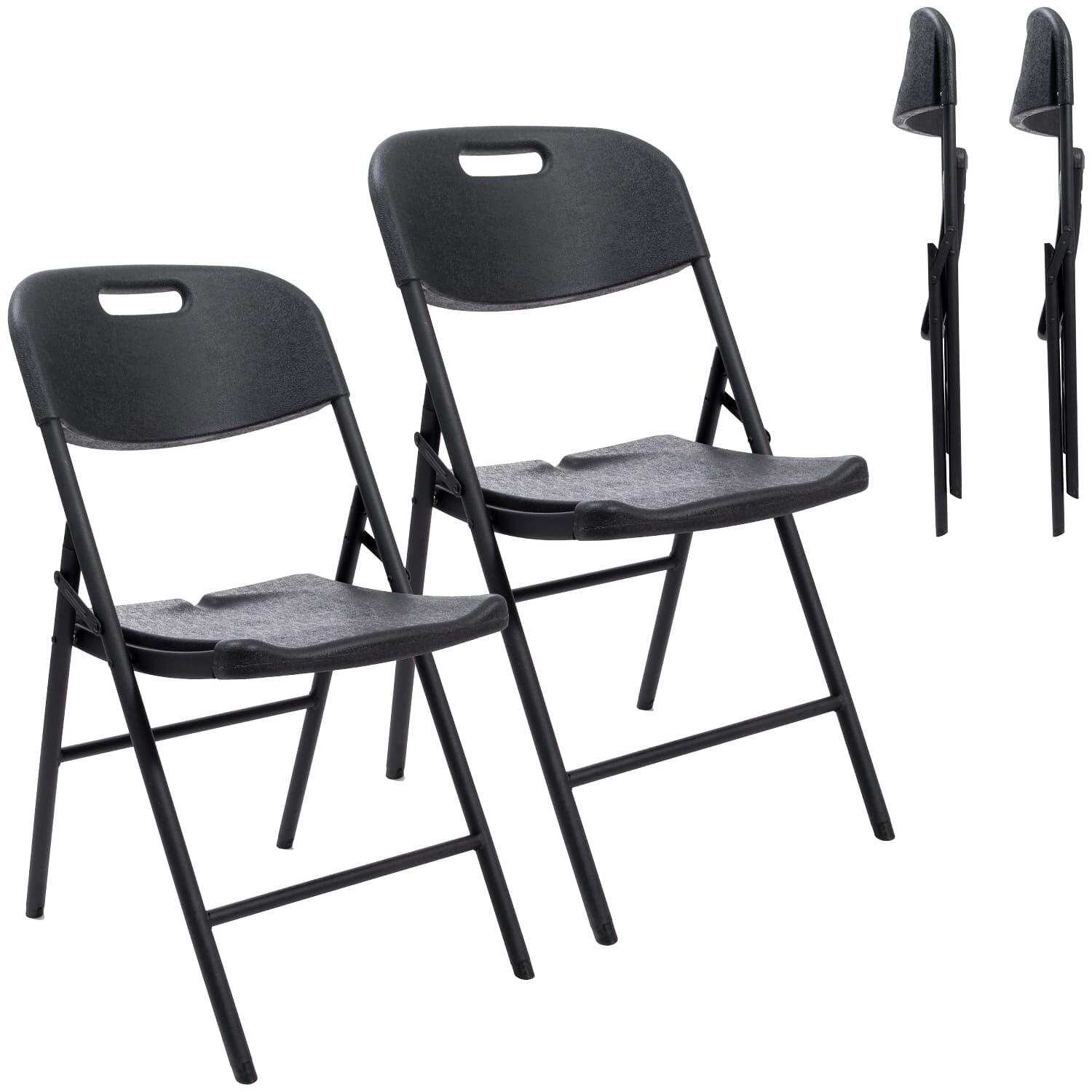 Krzesło składane uniwersalne kempingowe Masi, zestaw 2 szt, do 150 kg każde