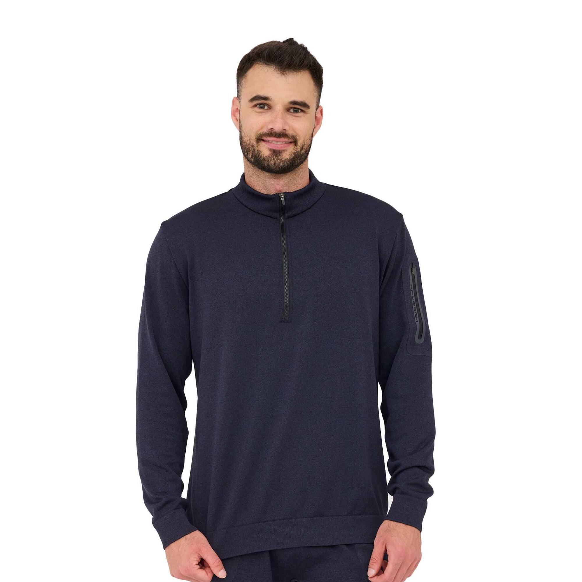 Bluza męska wełniana z krótkim ekspresem Brubeck OUTDOOR MERINO