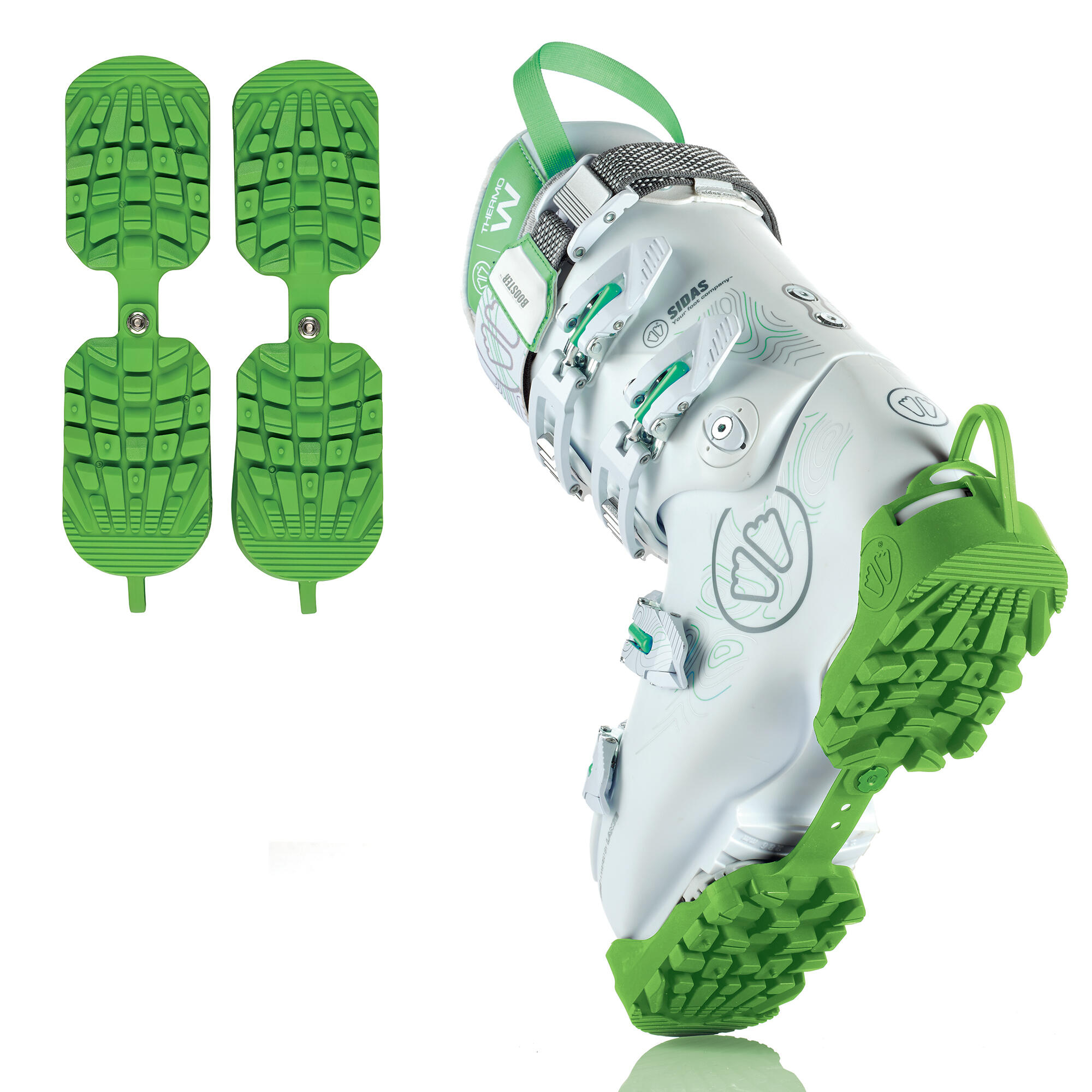 Ochrona Butów Ski Boots Tractions Green