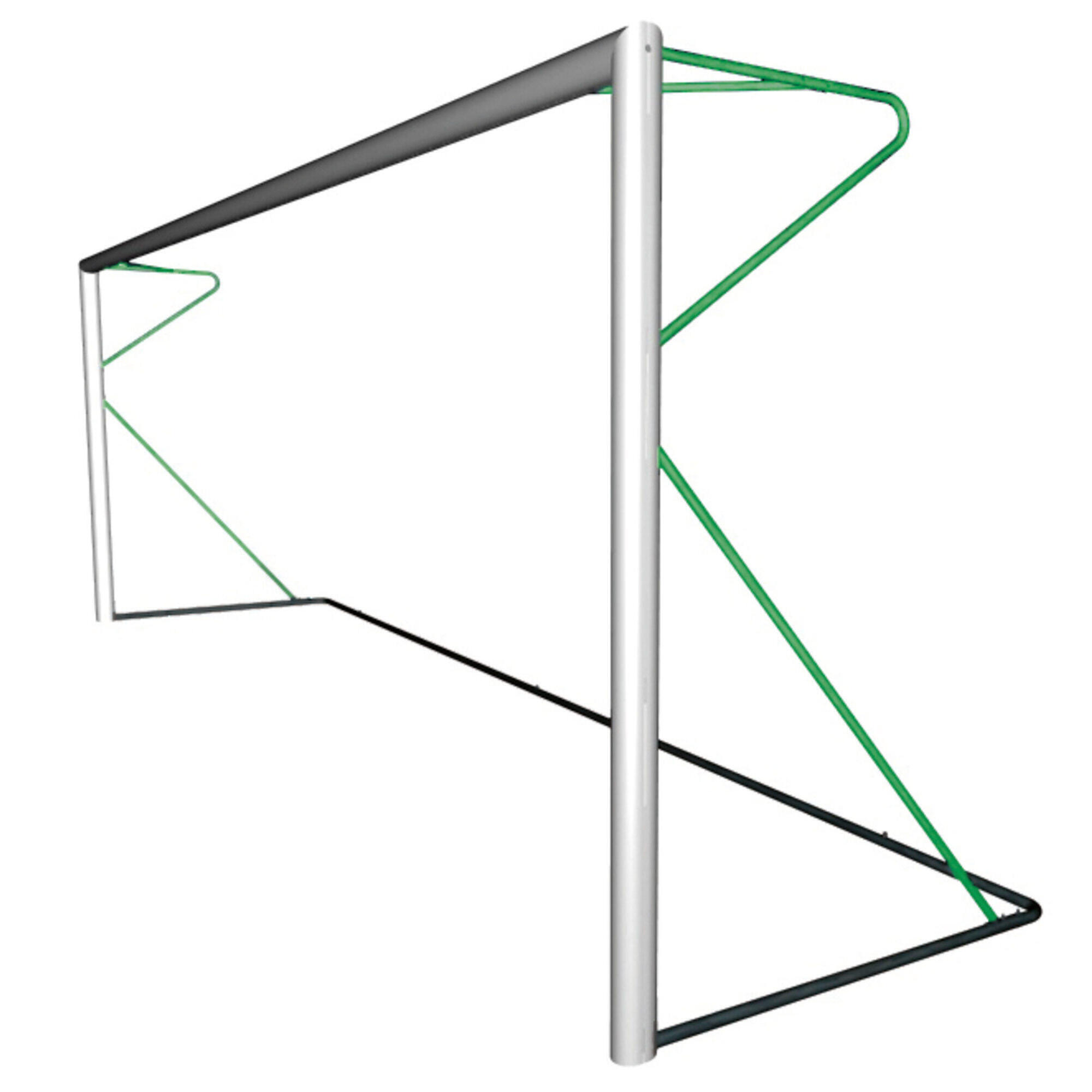 Przenośna aluminiowa bramka do piłki nożnej 8-a-side 6 x 2,1 m - zielona