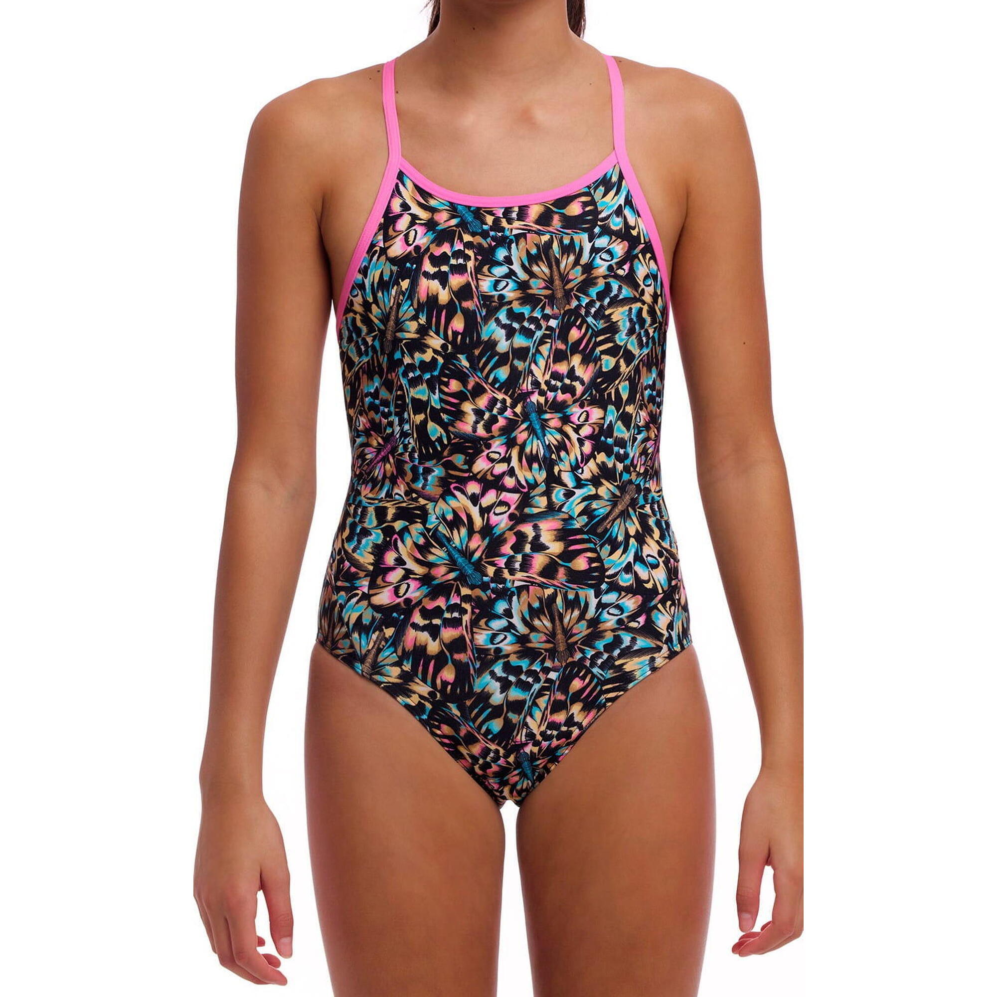 Strój kąpielowy jednoczęściowy FUNKITA Copper Cluster - dziewczęcy