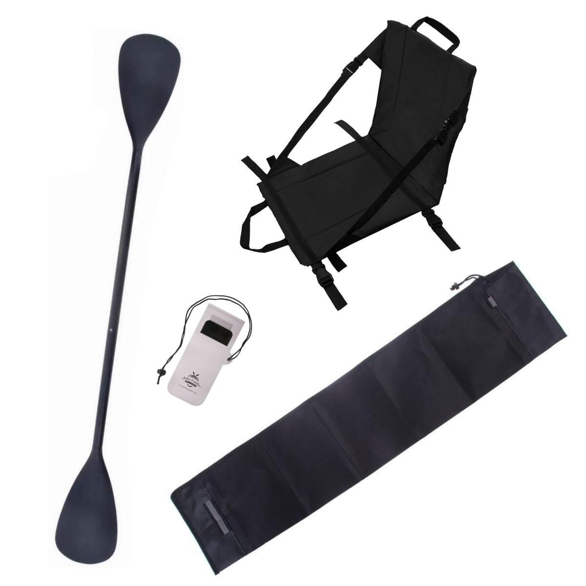 Zestaw Wiosło John Paddle 225cm + Siedzisko Kajakowe SUP + pokrowiec + etui