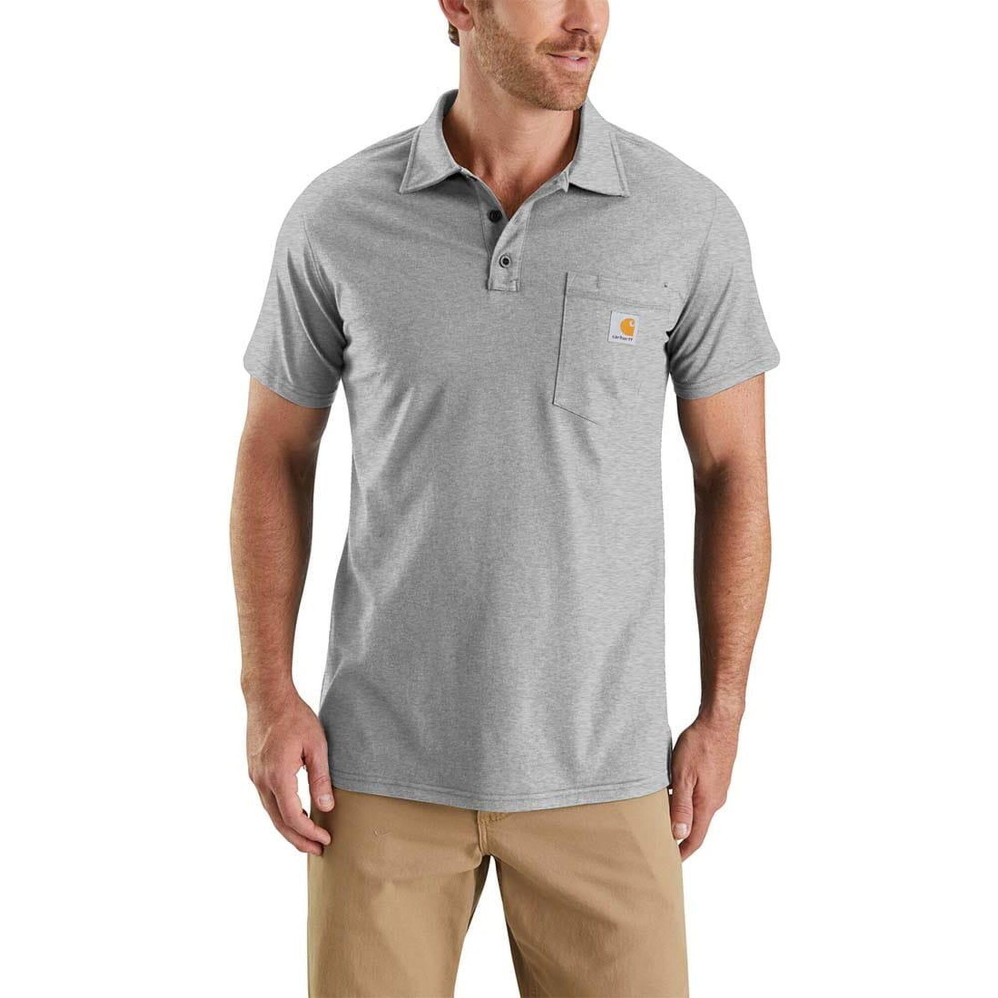 Koszulka sportowa męska polo Carhartt Force Midweight Pocket
