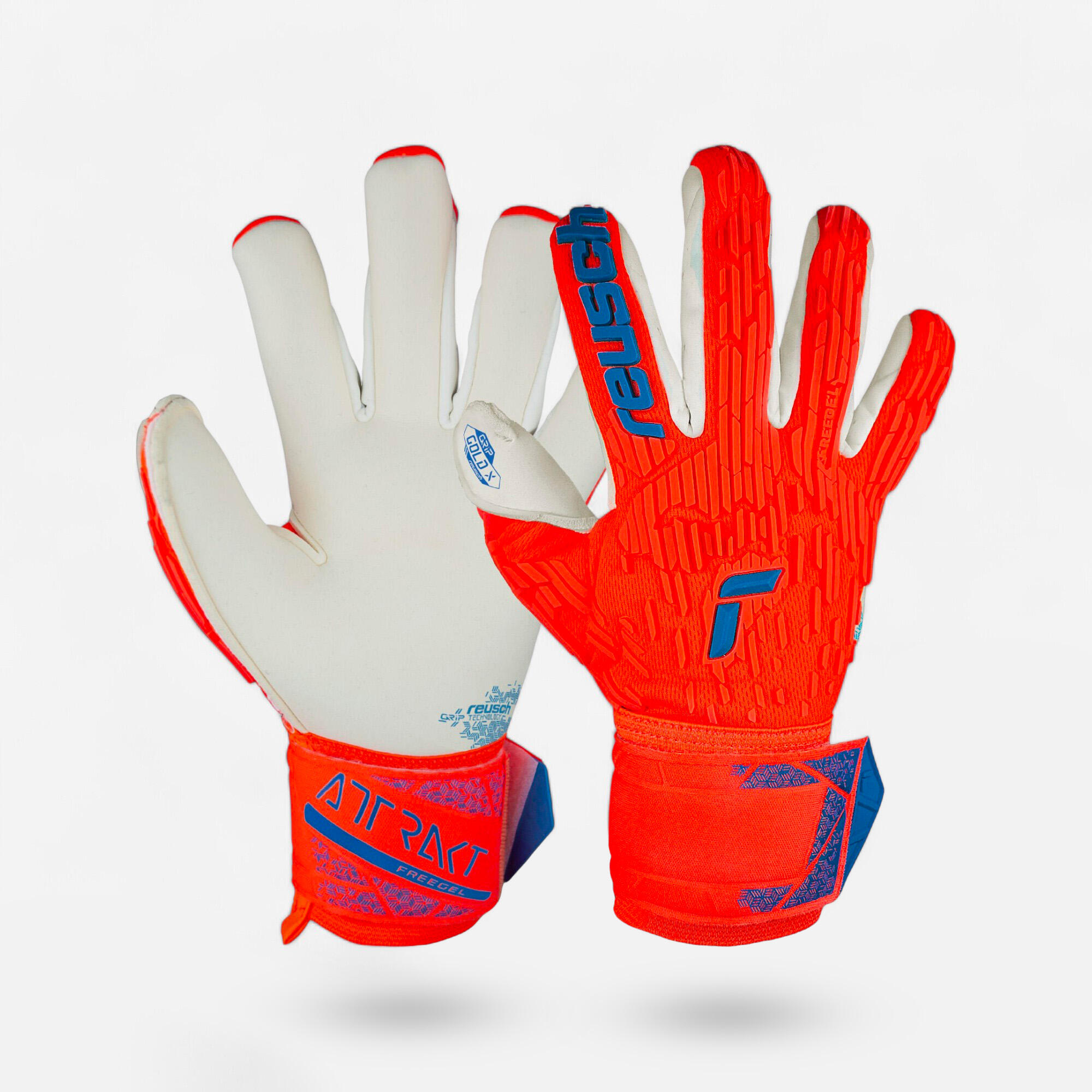 Rękawice bramkarskie do piłki nożnej Reusch Attrakt Gold X Freegel