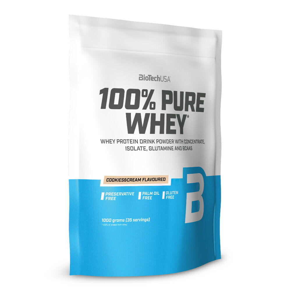 Odżywka białkowa BIOTECH 100% PURE WHEY 1000G ciasteczkowy