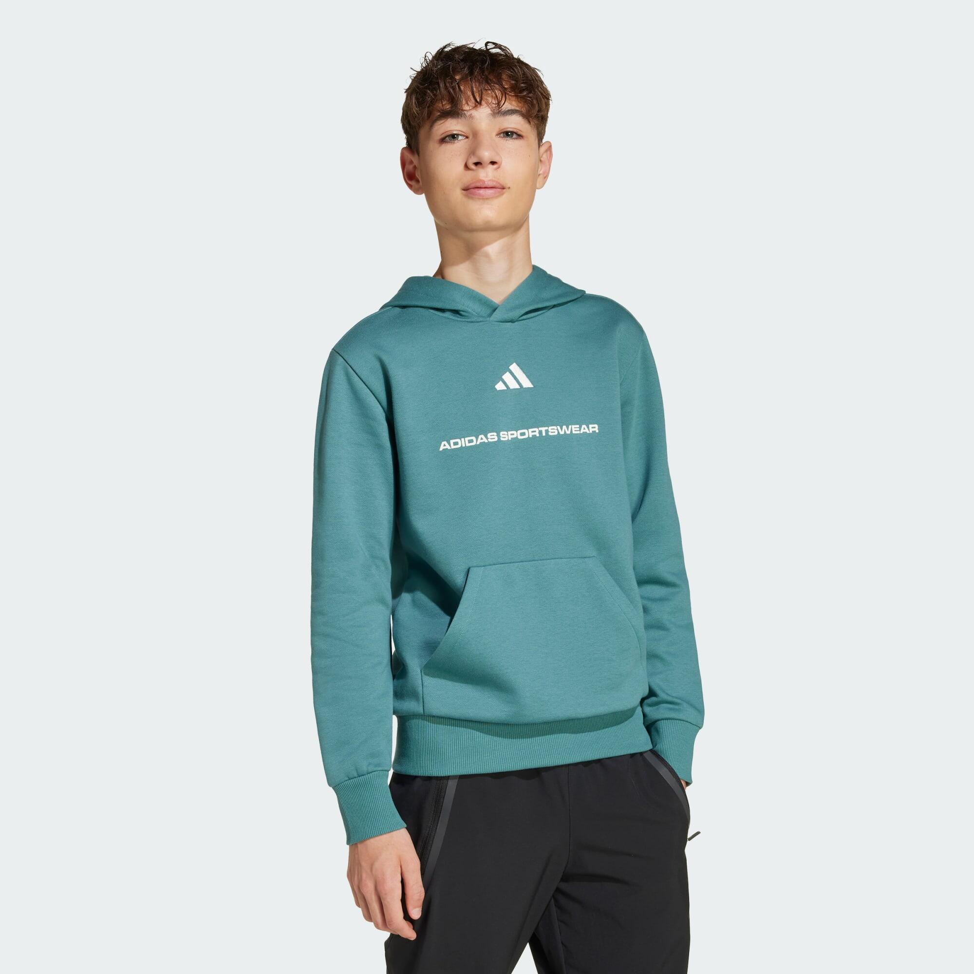 Bluza z kapturem adidas Slogan Fleece Hoodie