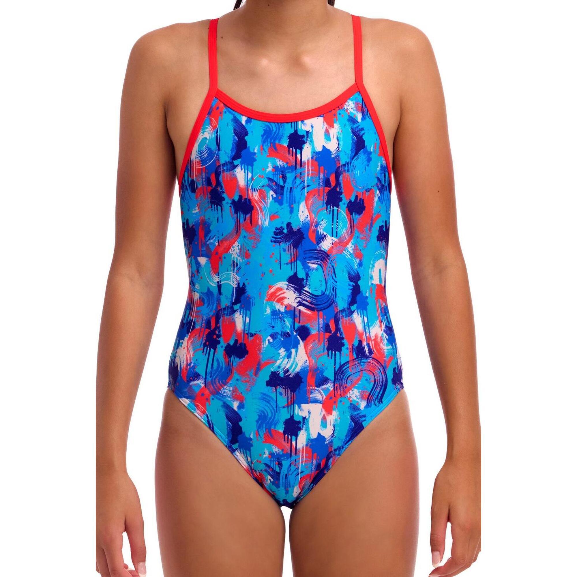 Strój do pływania dziewczęcy Funkita Messy Messy Single Strap