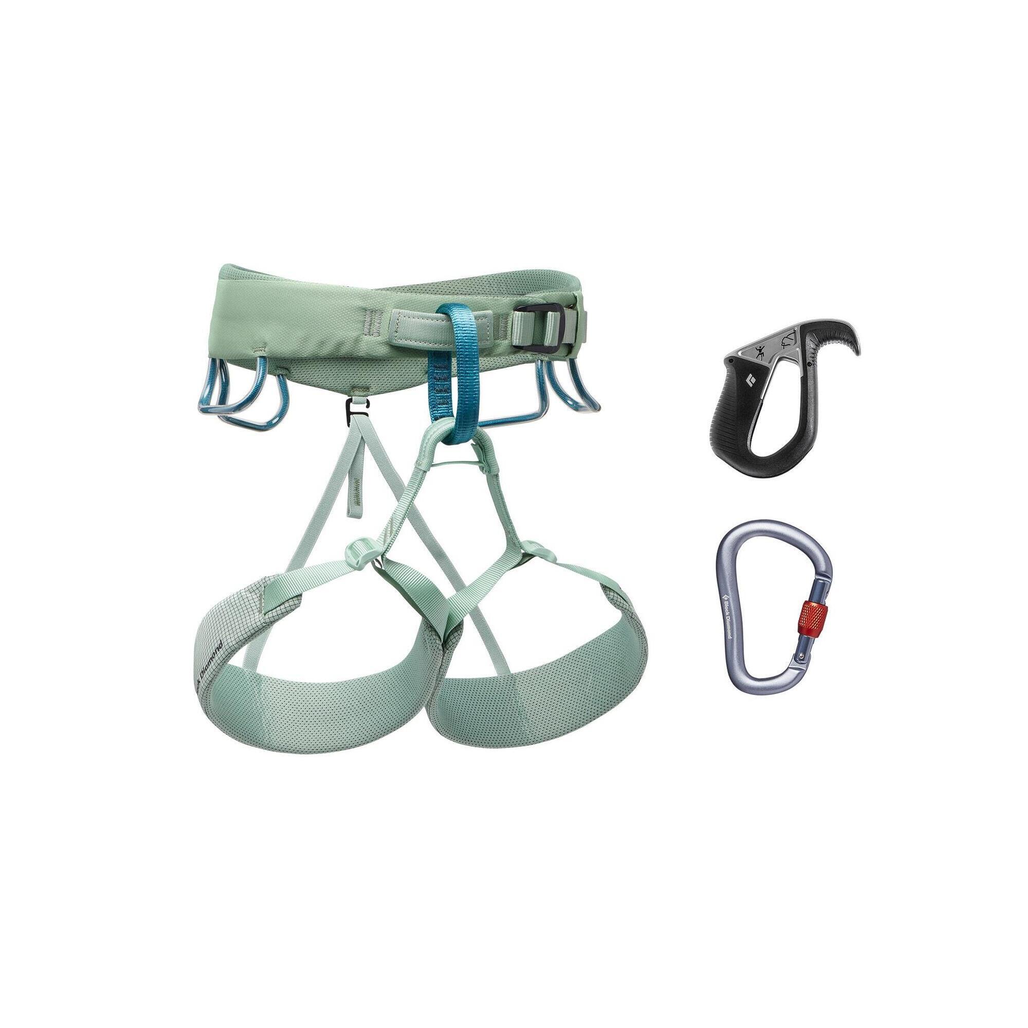 Zestaw Black Diamond Momentum Harness Pilot Package Women's