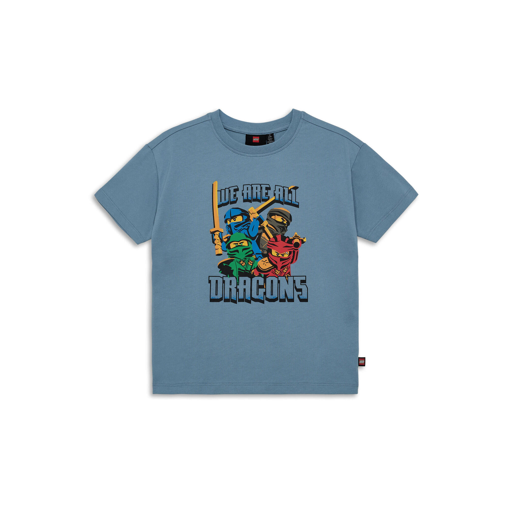 Dziecięca koszulka LEGO Ninjago Taffy 303, niebieska.