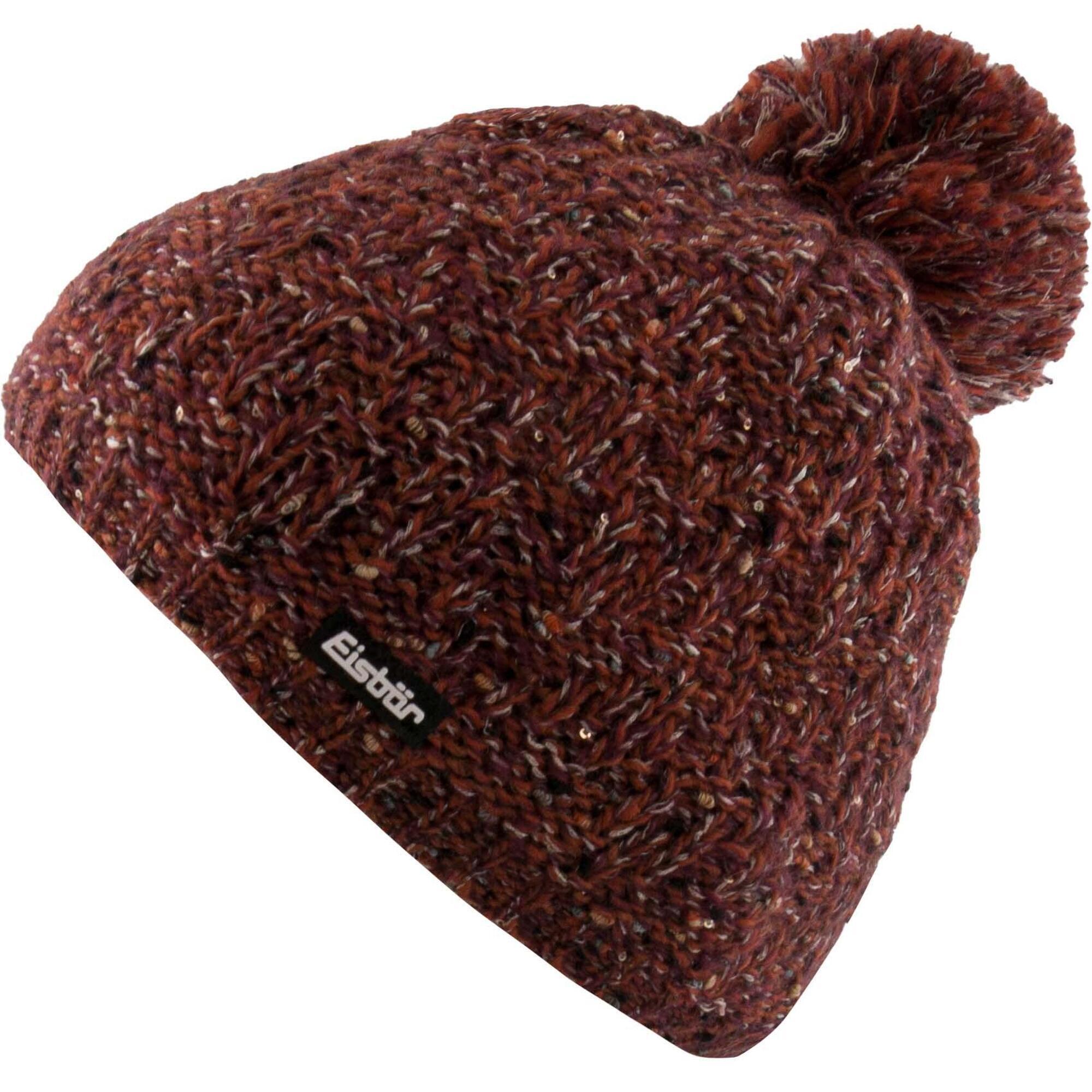 Elegancka zimowa czapka Eisbär WMS Tilla Pompon Czerwona dla Pań