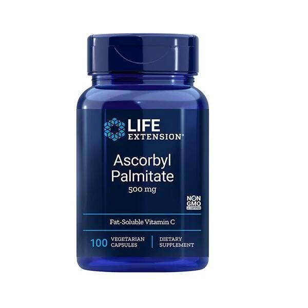 Palmitynian Askorbylu 500 mg Life Extension 100 kapsułek roślinnych