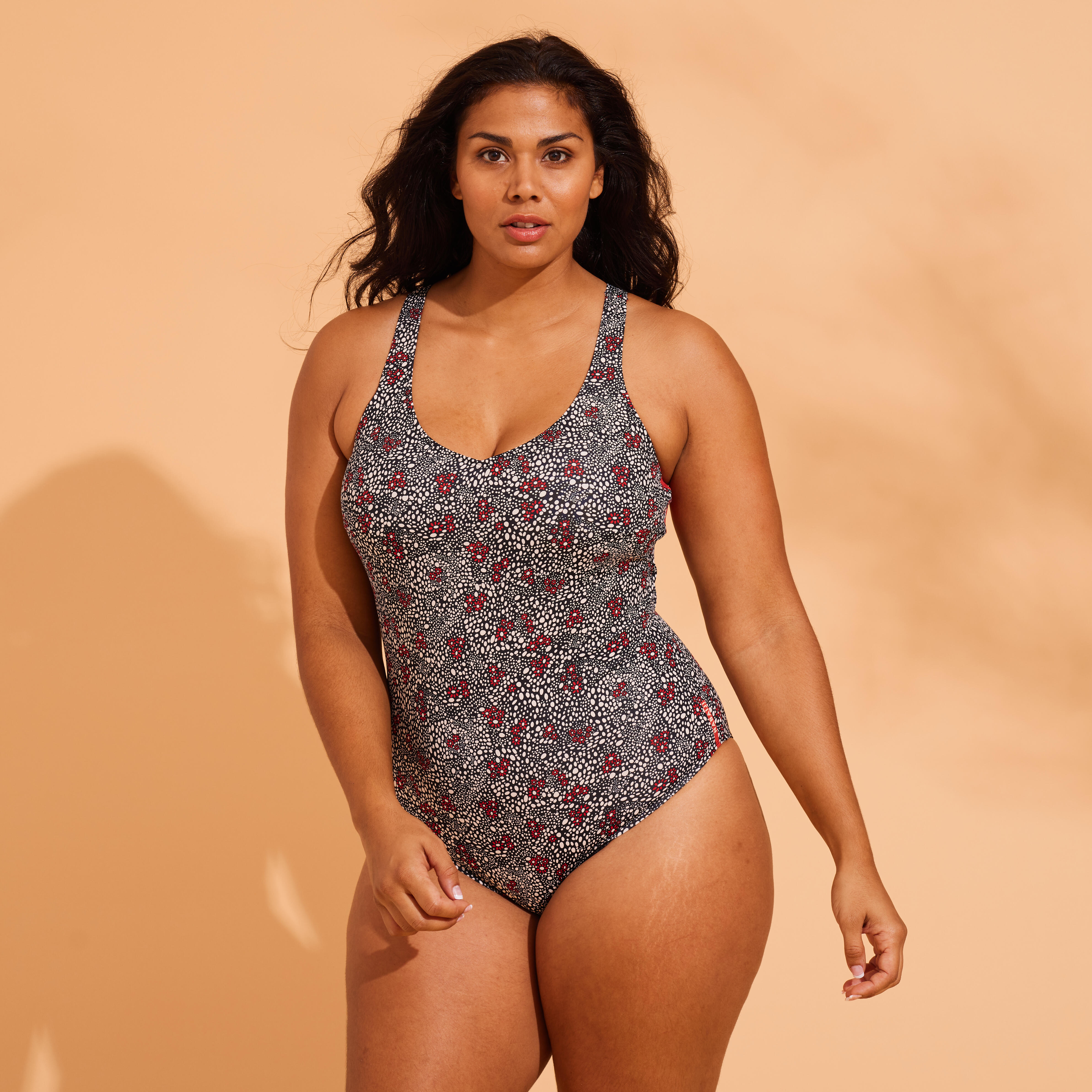 Strój jednoczęściowy do gimnastyki w wodzie damski Nabaiji Zoey Daisy