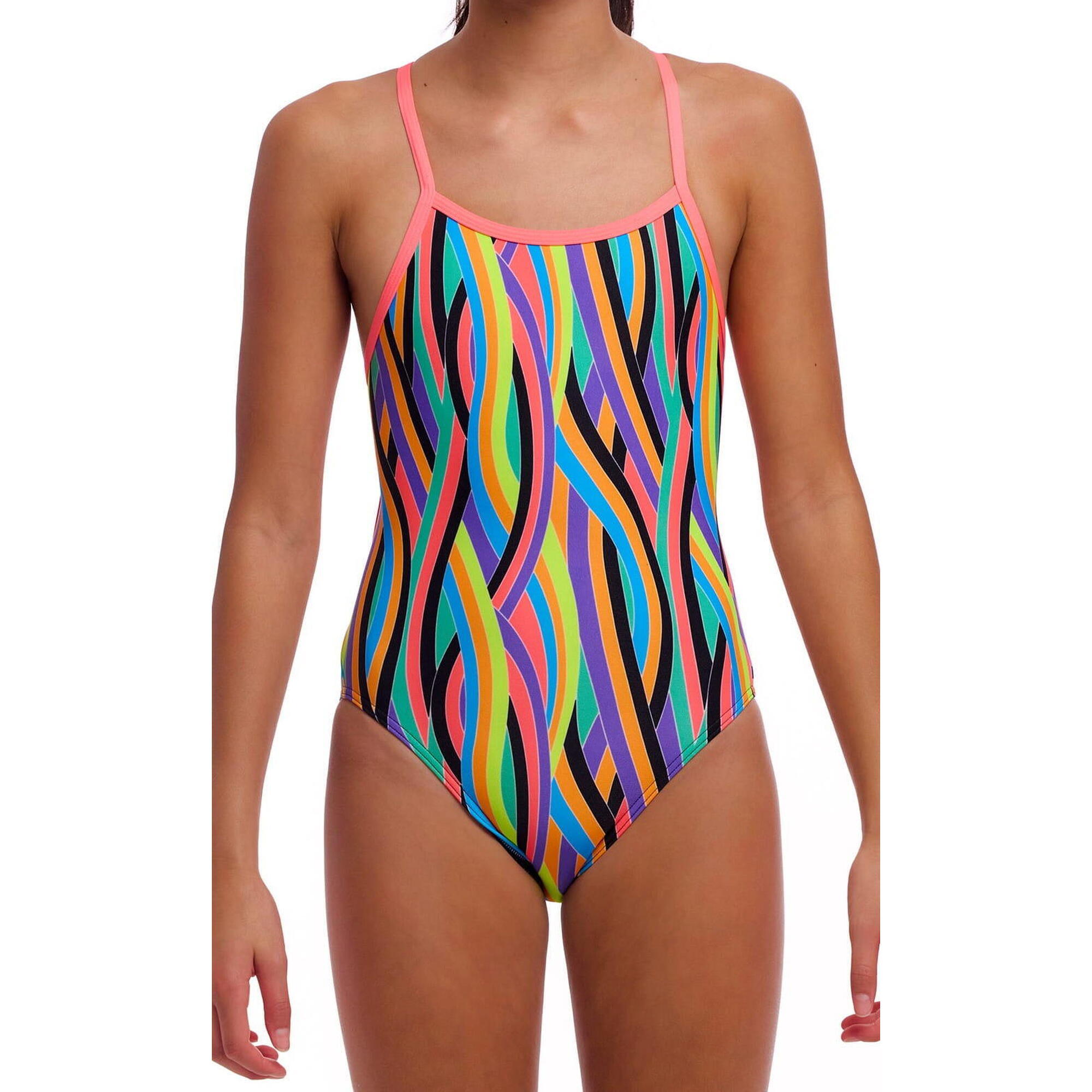 Strój do pływania dziewczęcy Funkita Curl Curl - Single Strap