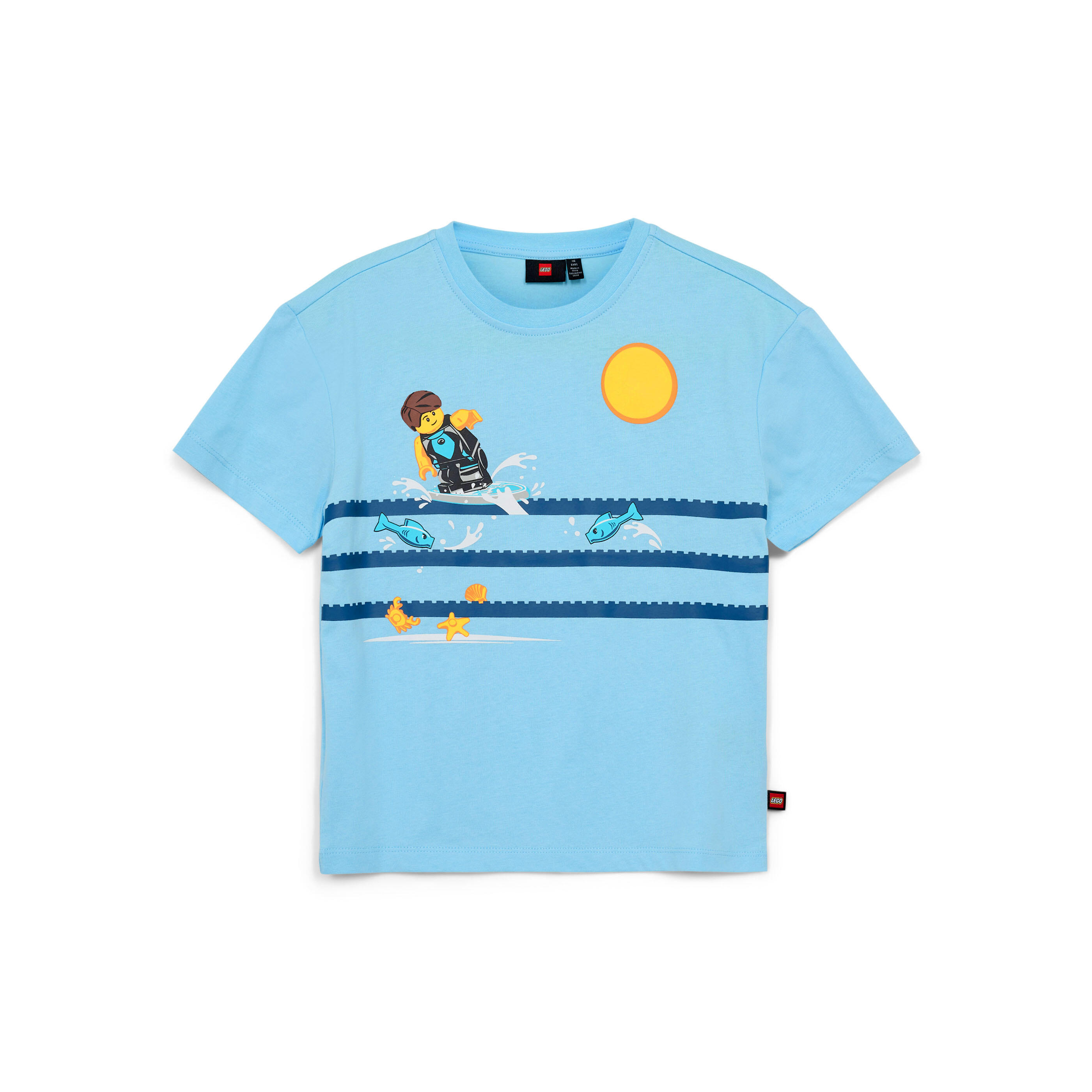 Koszulka Dziecięca Bio Bawełna LEGO Tano 318 Niebieska