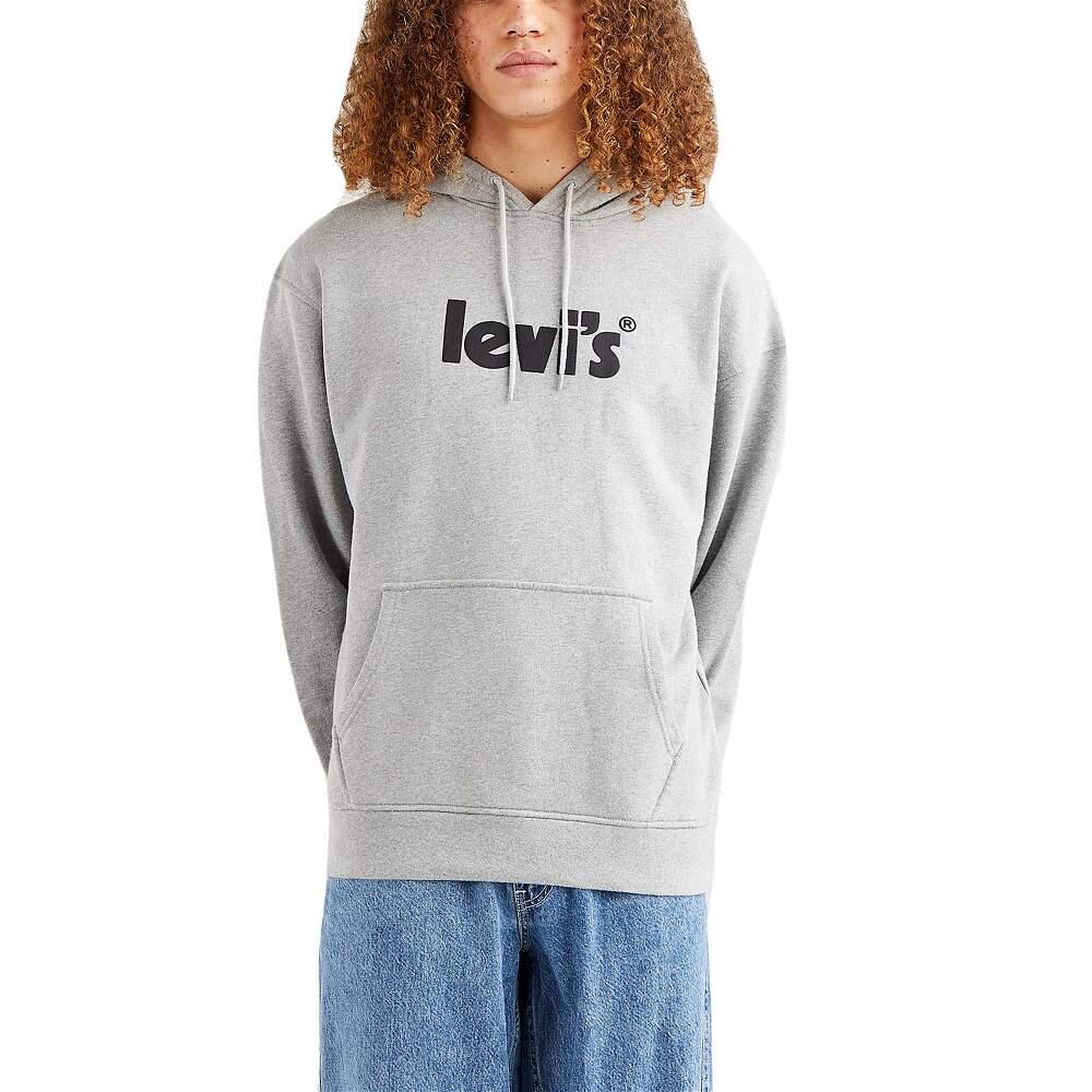 Bluza z Kapturem Relaxed Graphic Rozmiar L Szary - 38479-0080