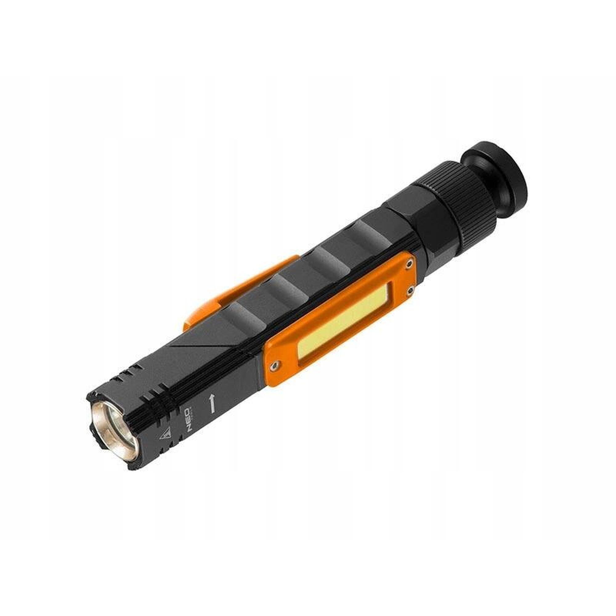 Latarka akumulatorowa USB 300 lm 2W1 5 trybów świecenia