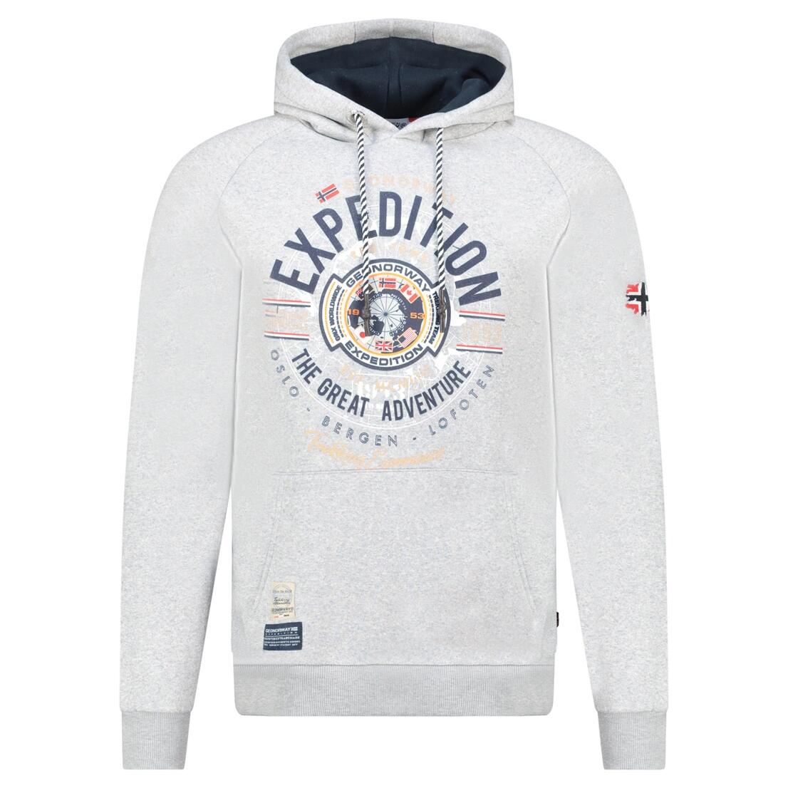 Bluza Geographical Norway GALDEMAR BLENDED GREY DB MEN 100 mieszana szarość