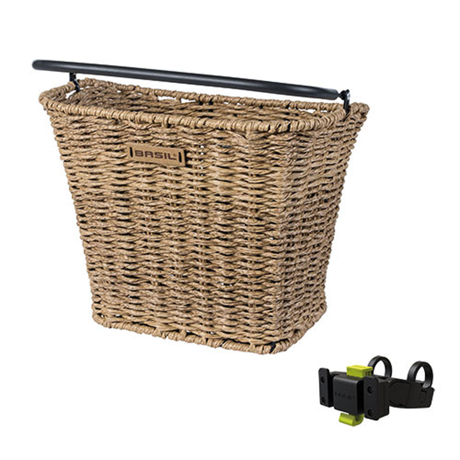 Kosz Rowerowy Bremen Rattan Look Z Uchwytem Na Kierownicę Kf 27 X 35 X 29 Cm