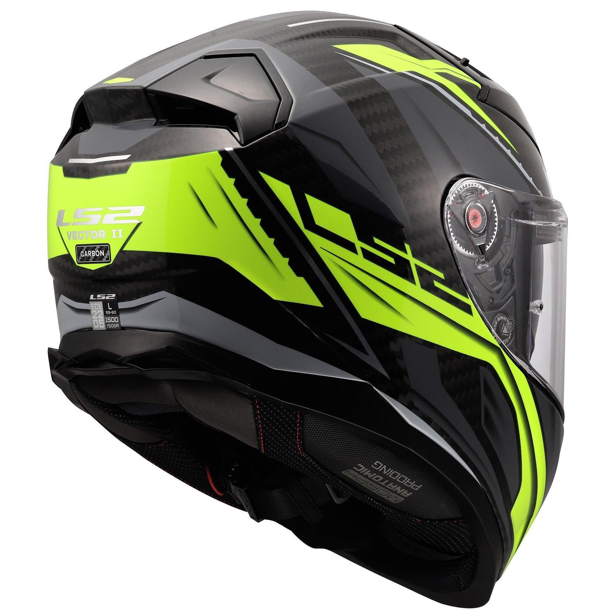 Kask integralny LS2 FF811 Vector II Carbon Savage H-V żółty