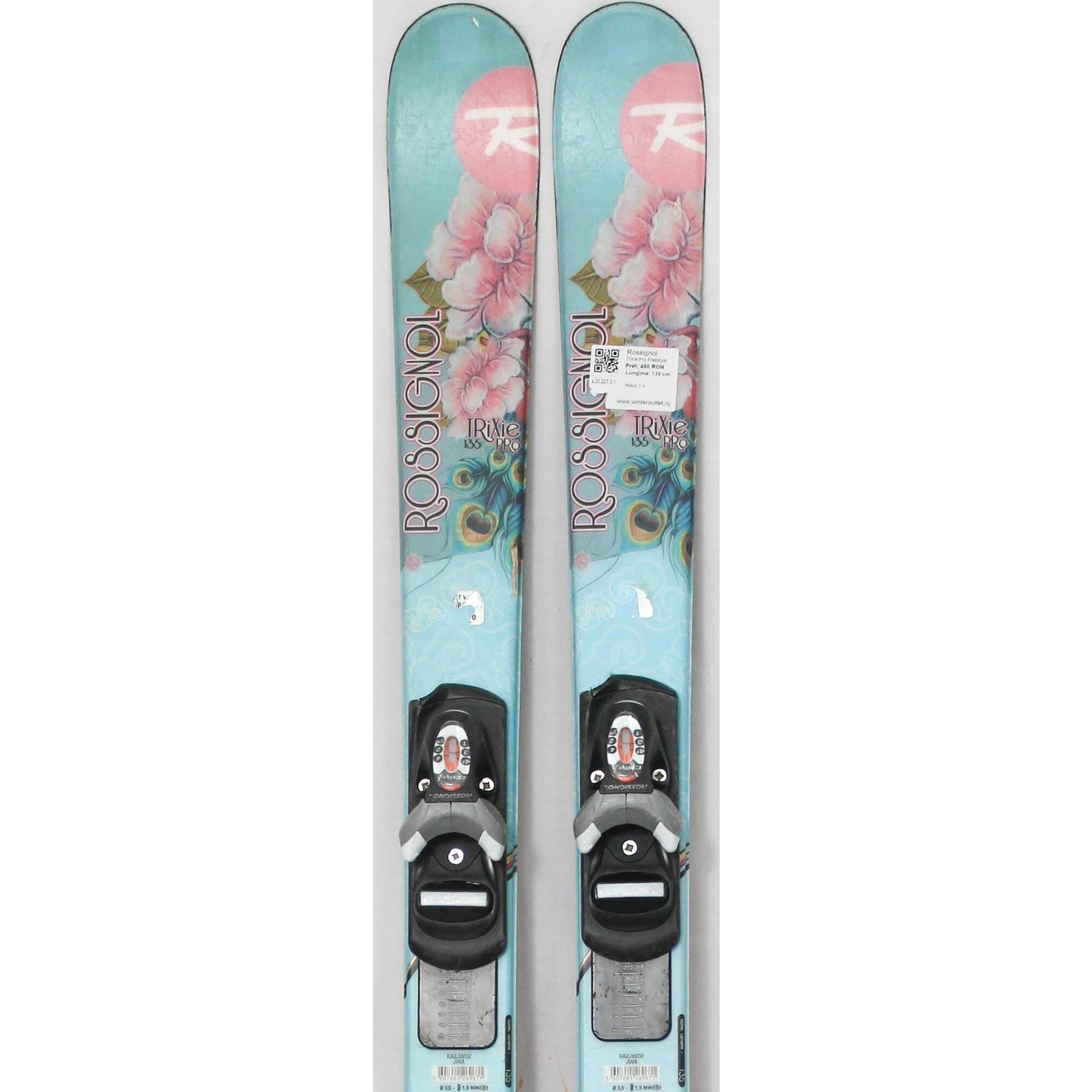 Second Life- Narty ROSSIGNOL Trixie Pro Freestyle, 135 cm - Stan bardzo dobry