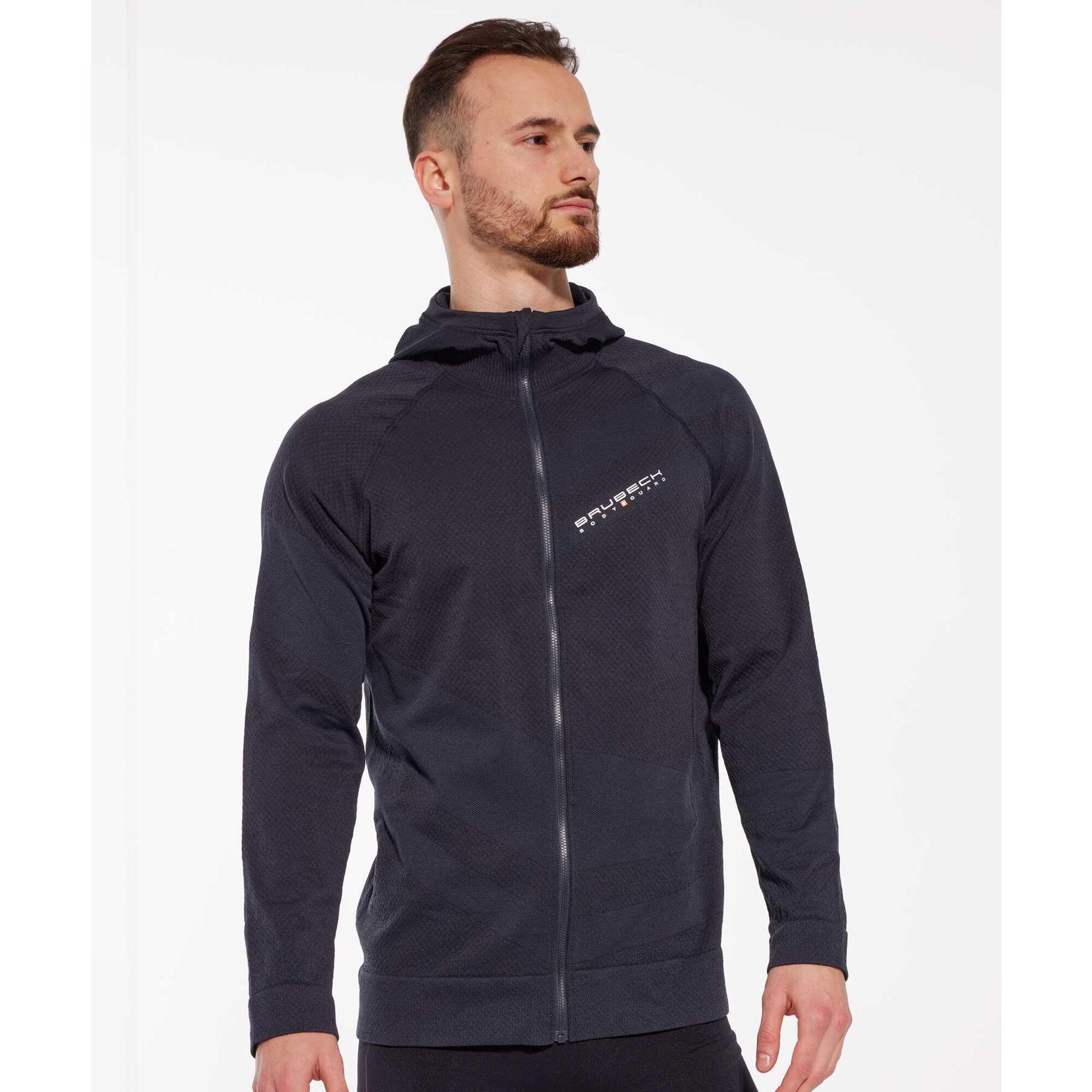 Bluza męska wełniana z kapturem Brubeck THERMO WOOL by Pustelnik