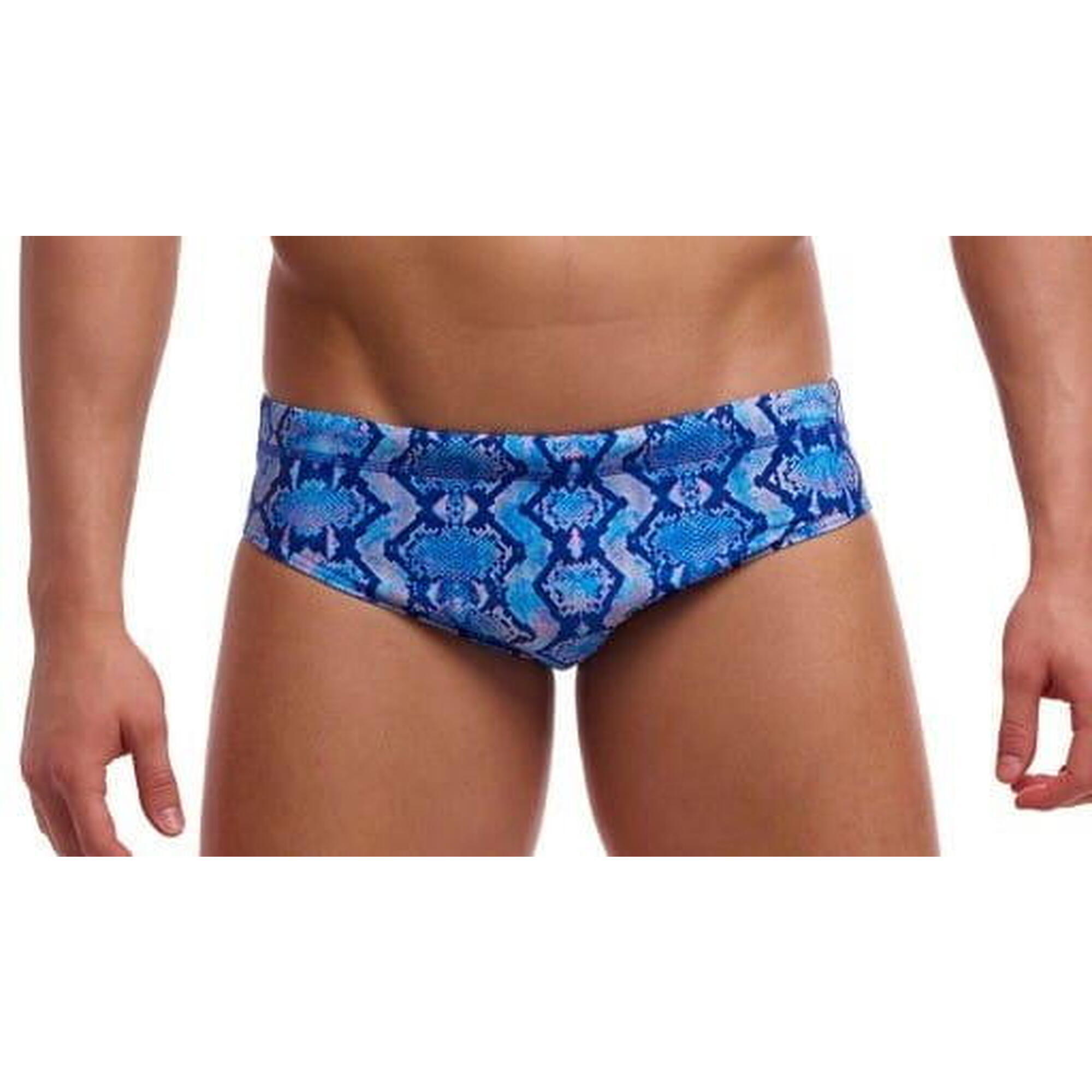 Kąpielówki męskie Funky Trunks Blue Viper - slipy