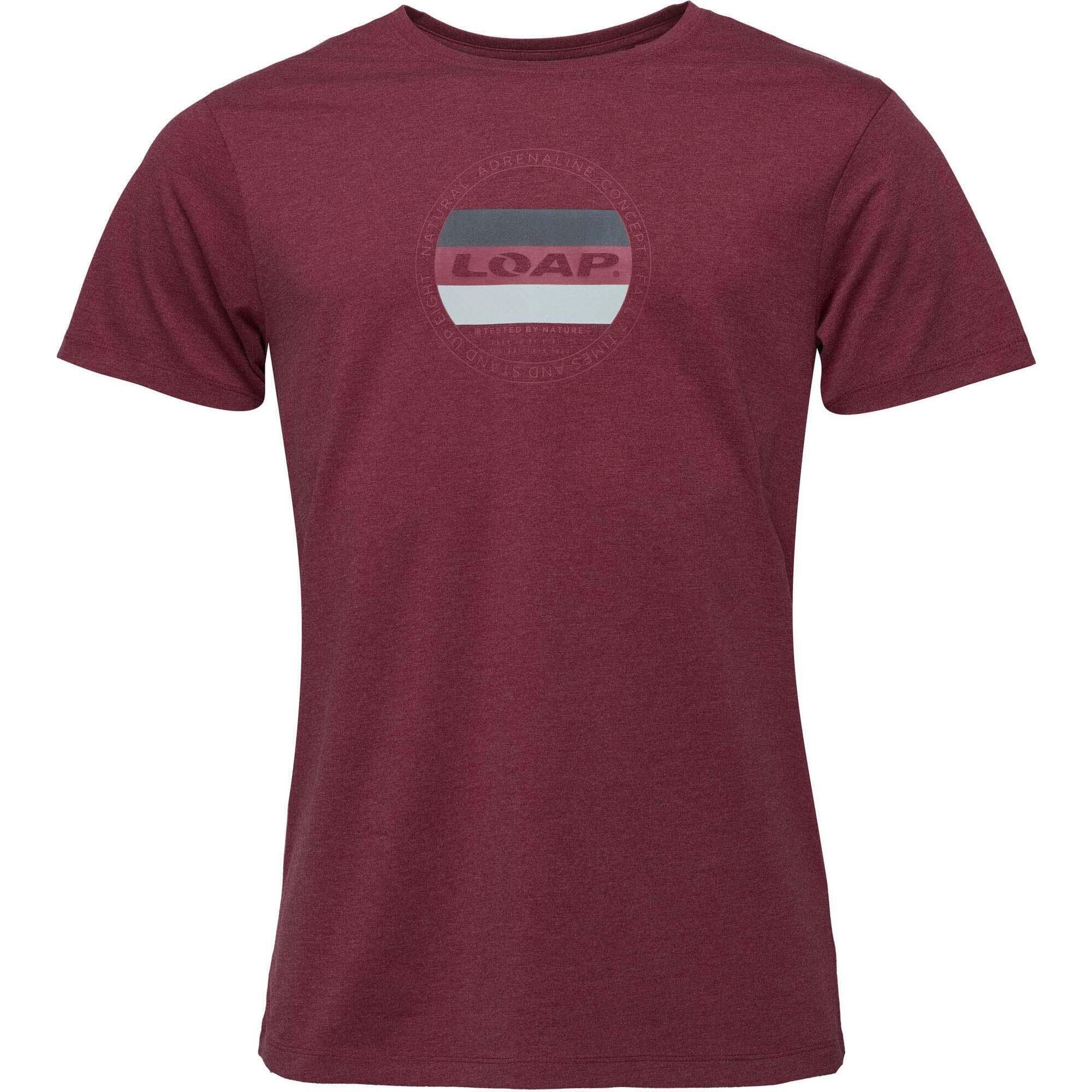 Męska koszulka Loap Bojar Czerwona XL z oddychającej bawełny