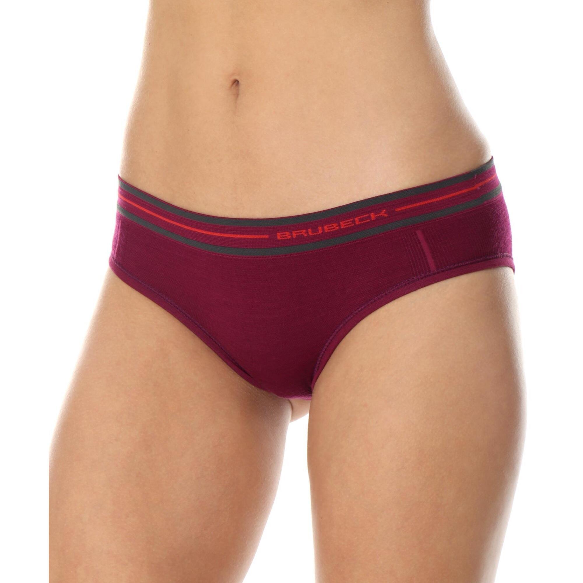 Majtki hipster z wełną merino damskie Brubeck ACTIVE WOOL