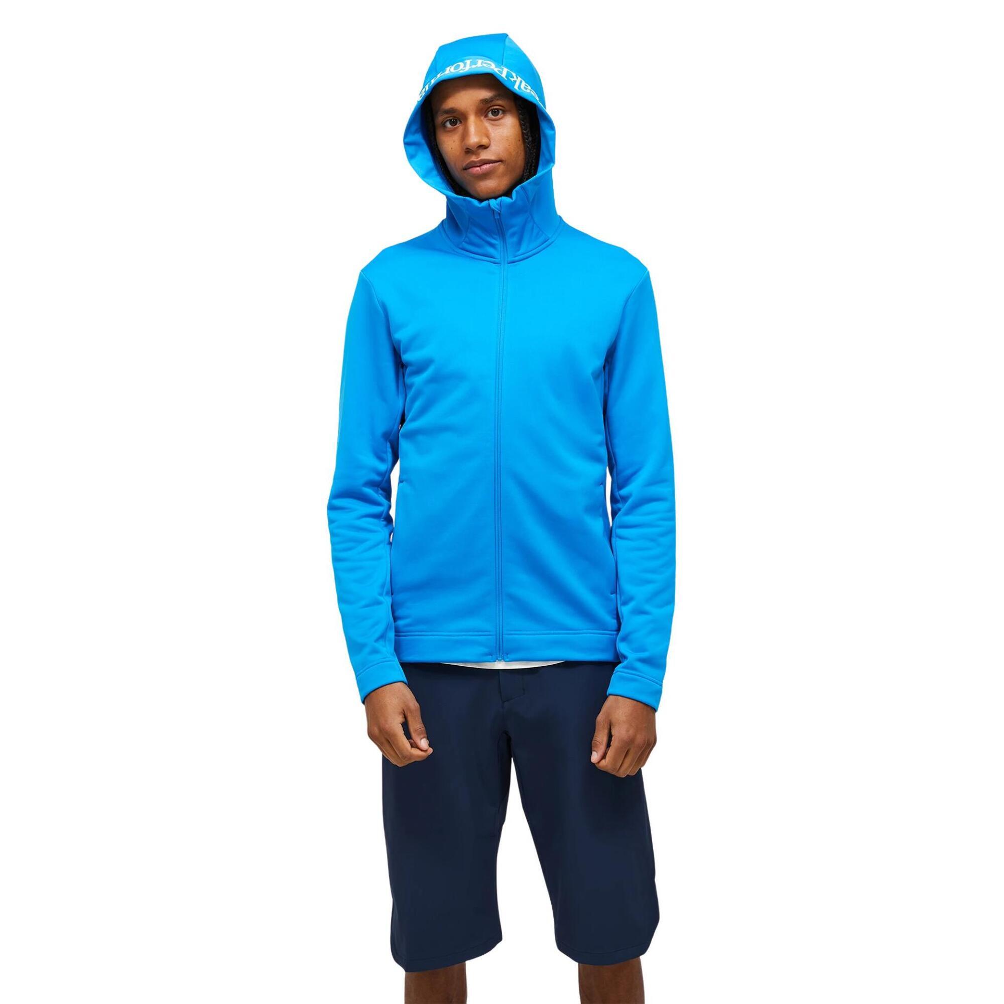 Bluza Peak Performance męska Rider Tech Zip Hood niebieska - M