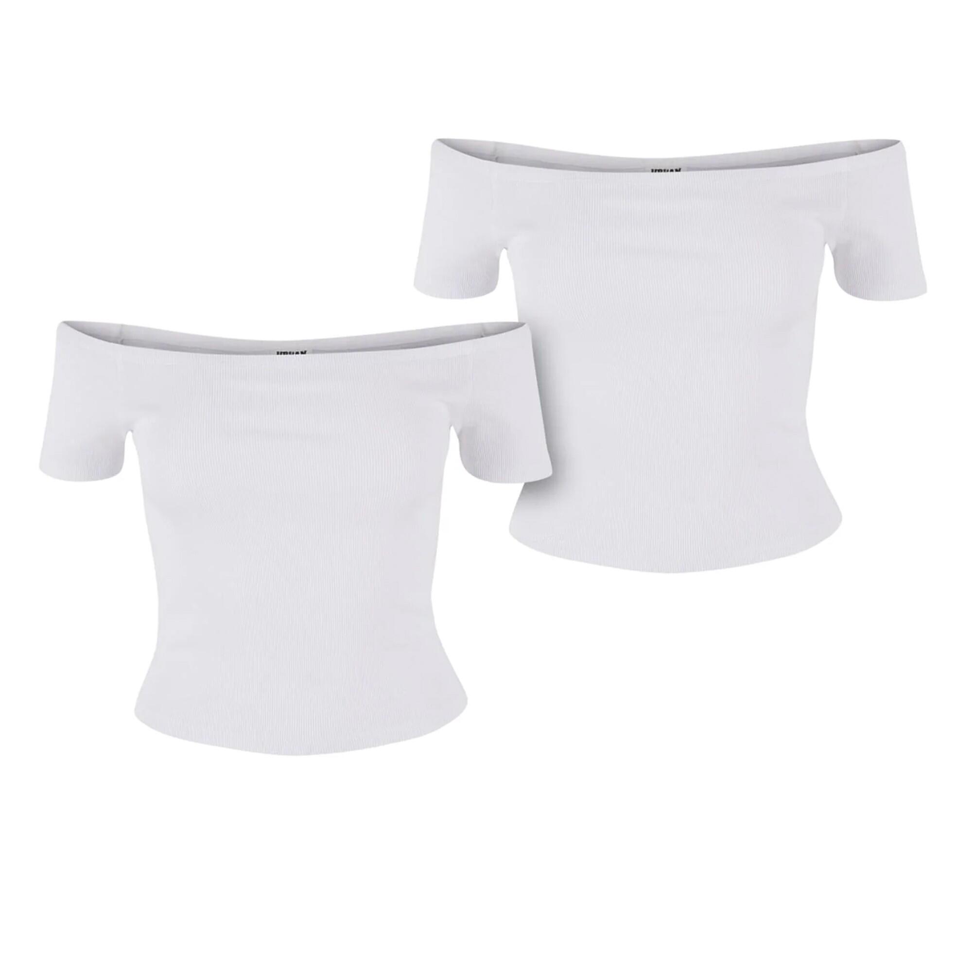 Top Na Ramiączkach Z Organicznej Bawełny W Prążki Dla Kobiet (zestaw 2 Sztuk)