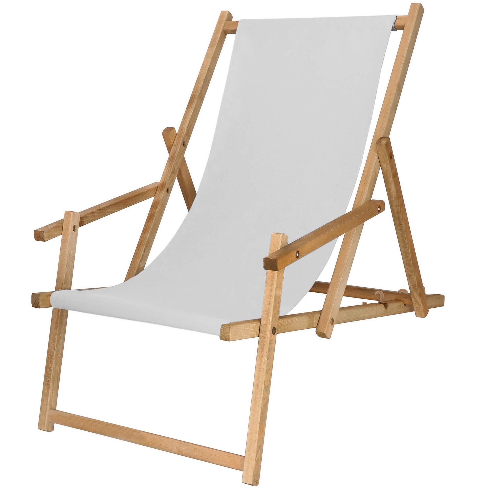 Leżak turystyczny Springos drewniany impregnowany z 3-stopniową regulacją