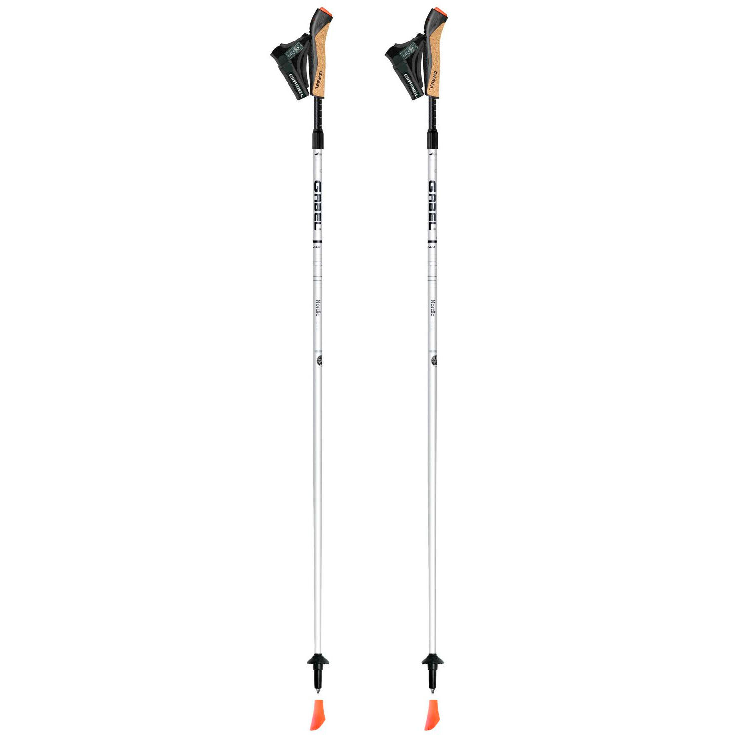Kije do nordic walking Gabel Nordic-Revo Alu Carbon 105-130 cm